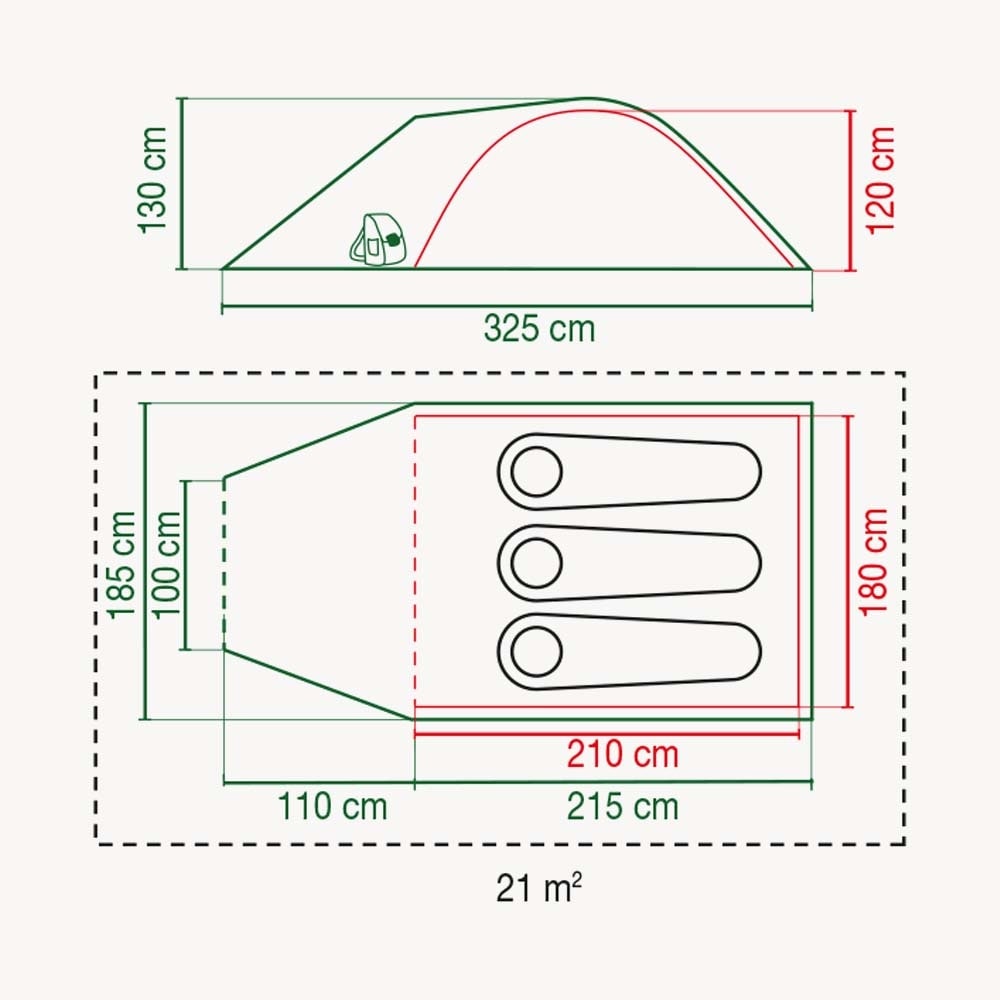 Coleman Darwin 3 Plus BlackOut 3-person tent