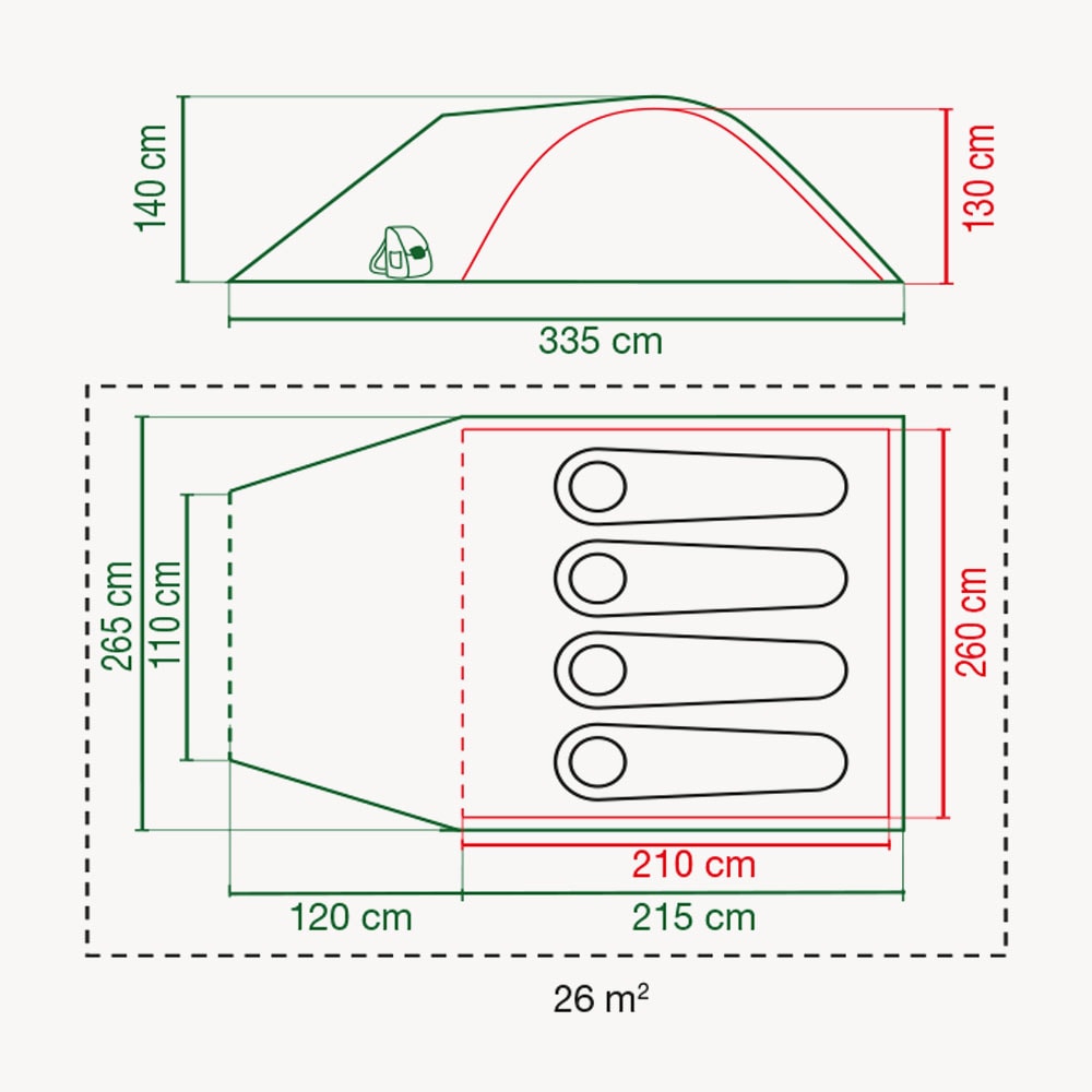 Coleman Darwin 4 Plus BlackOut 4-person tent