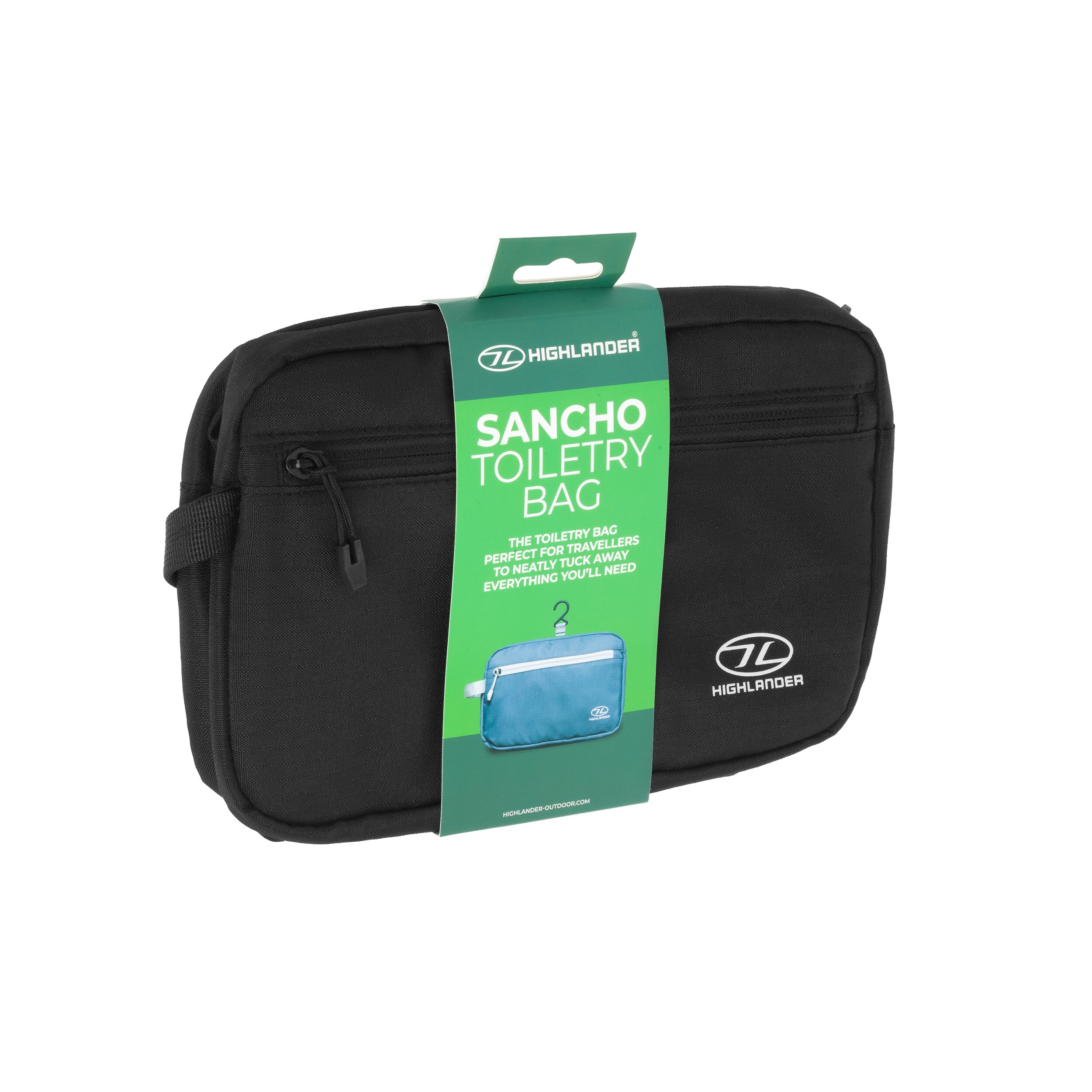 Highlander Outdoor Sancho Toiletry Bag - Black