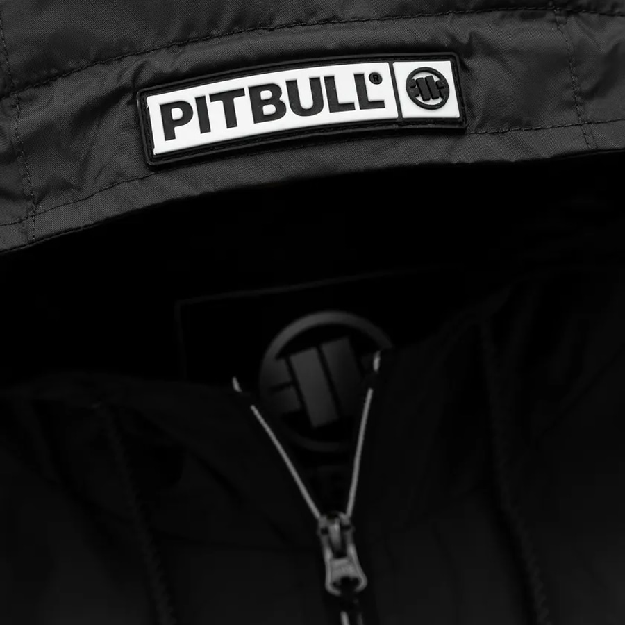 Pitbull Athletic Logo Hooded Jacket - Black