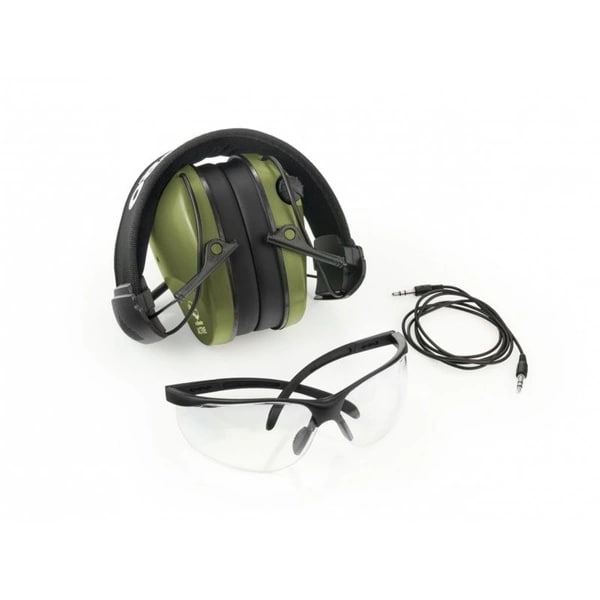 RealHunter Active Pro Active Hearing Protectors with Glasses - Olive