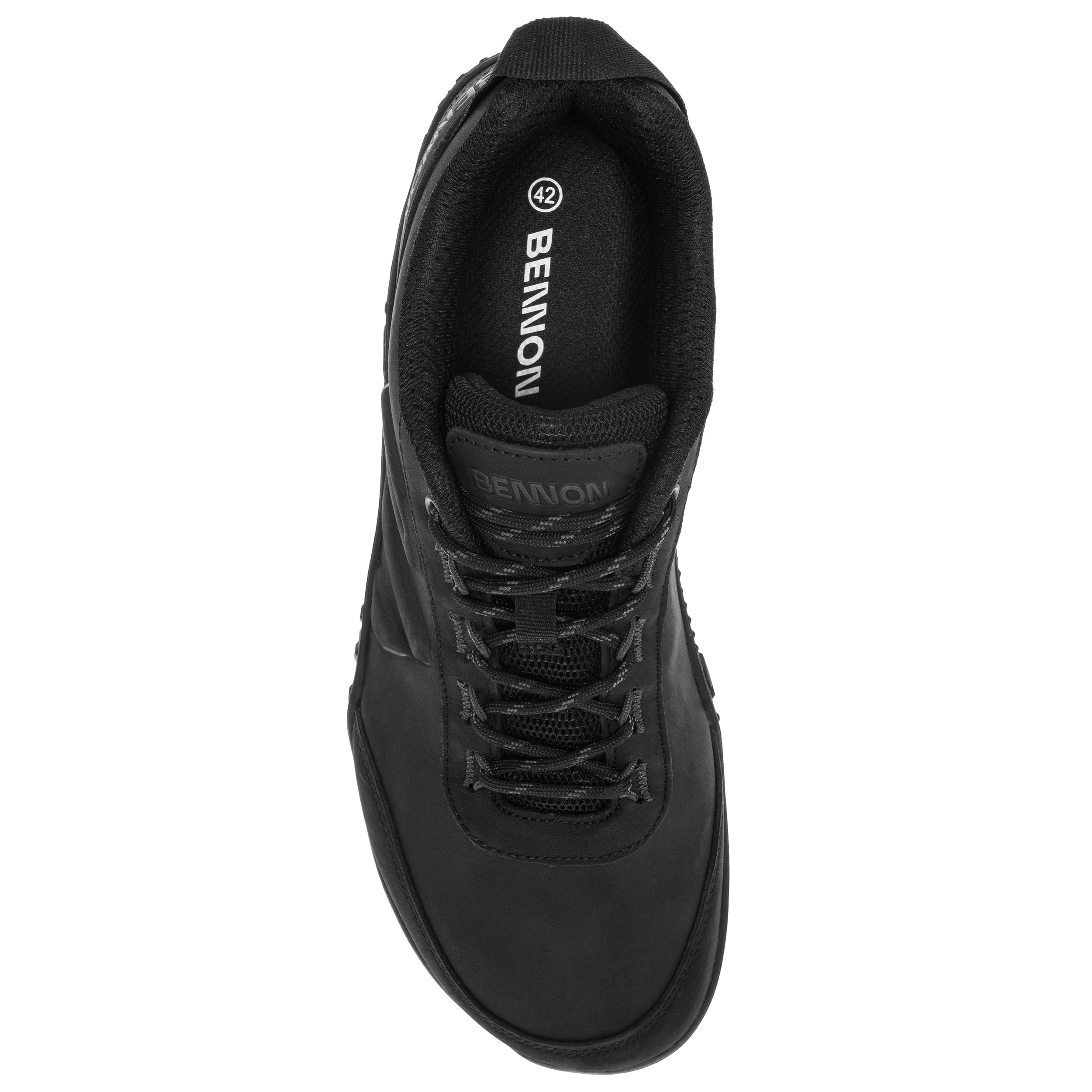 Bennon Barefoot Leather Shoes - Graphite/Black