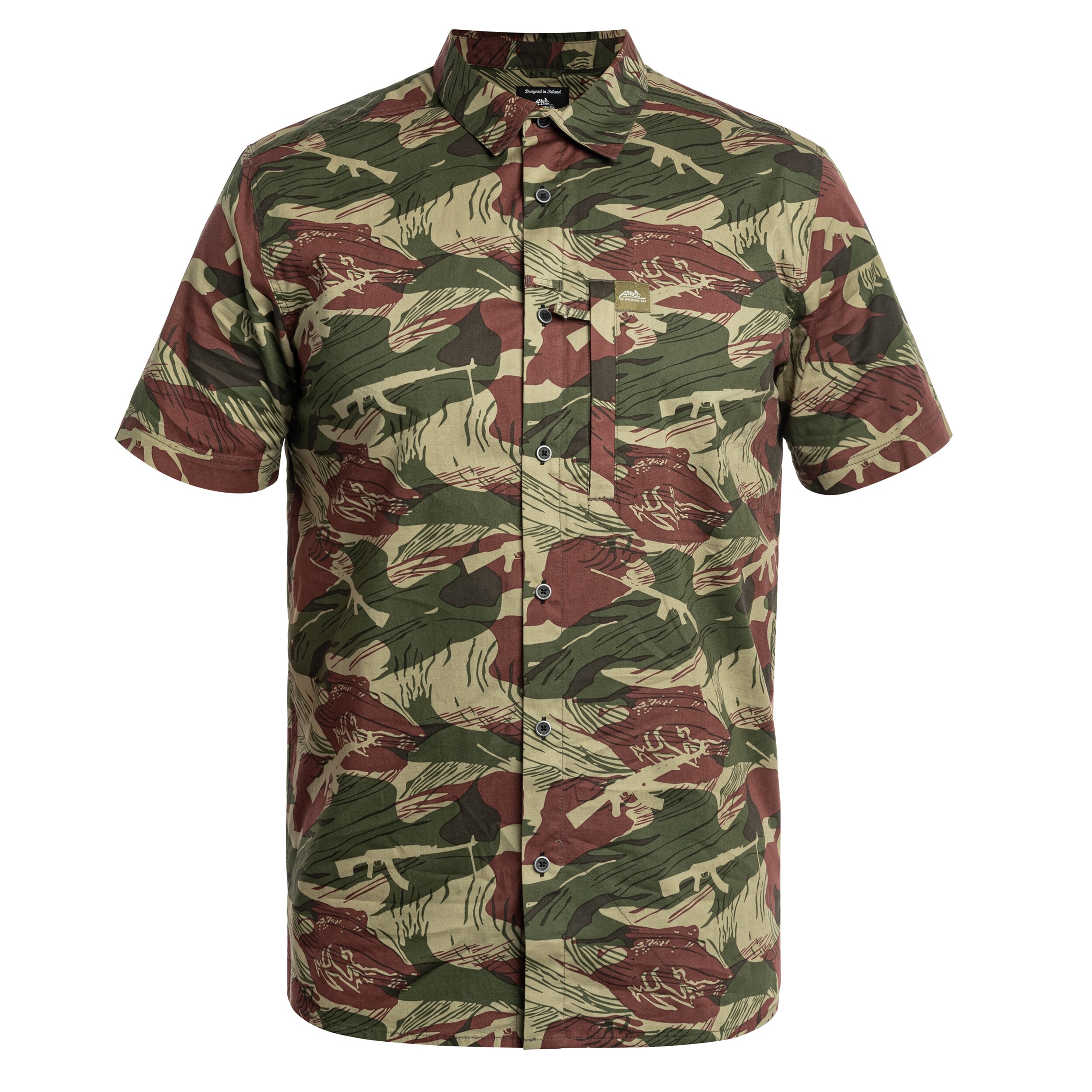 Helikon Tactical Hawaiian Short Sleeve Shirt - Brushstroke Camo