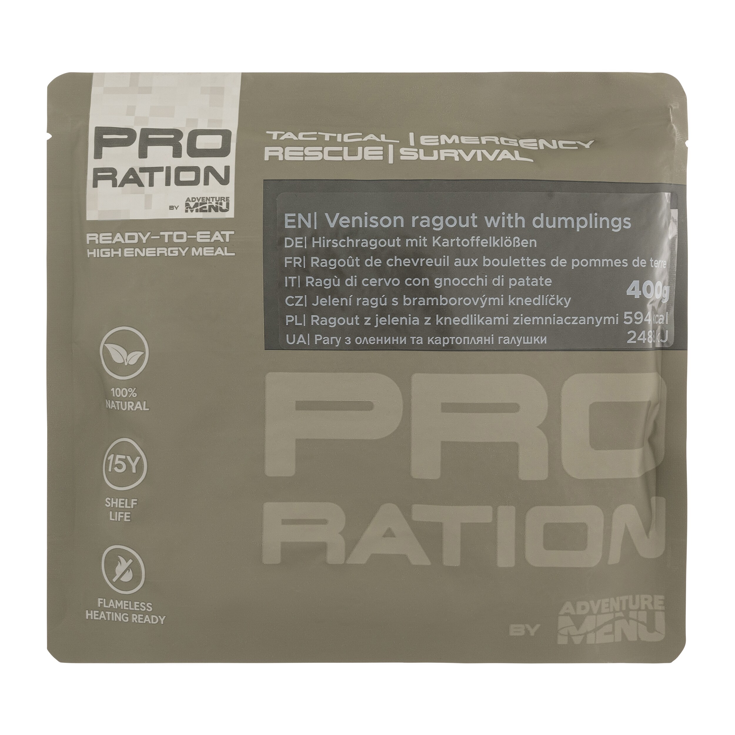 Pro Ration Ready-to-eat meal venison ragout with potato dumplings 400 g