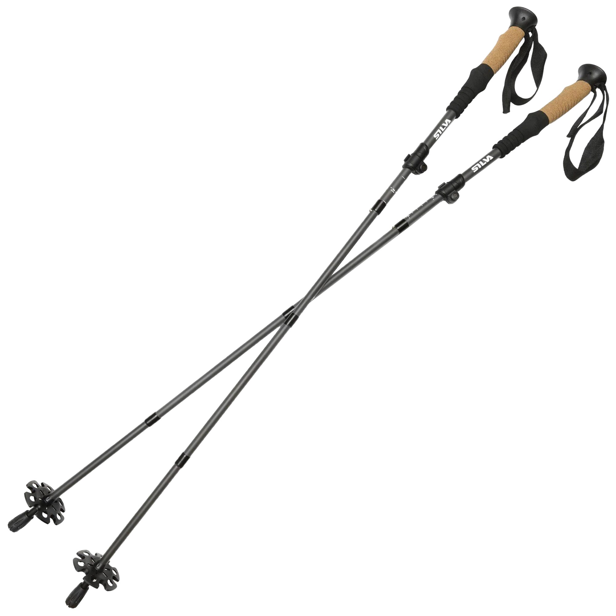 Silva Trekking Poles Z-Fold - Aluminum Grey