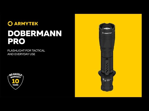 Armytek Dobermann Pro Magnet USB Flashlight Warm Sand - 1400 lumens