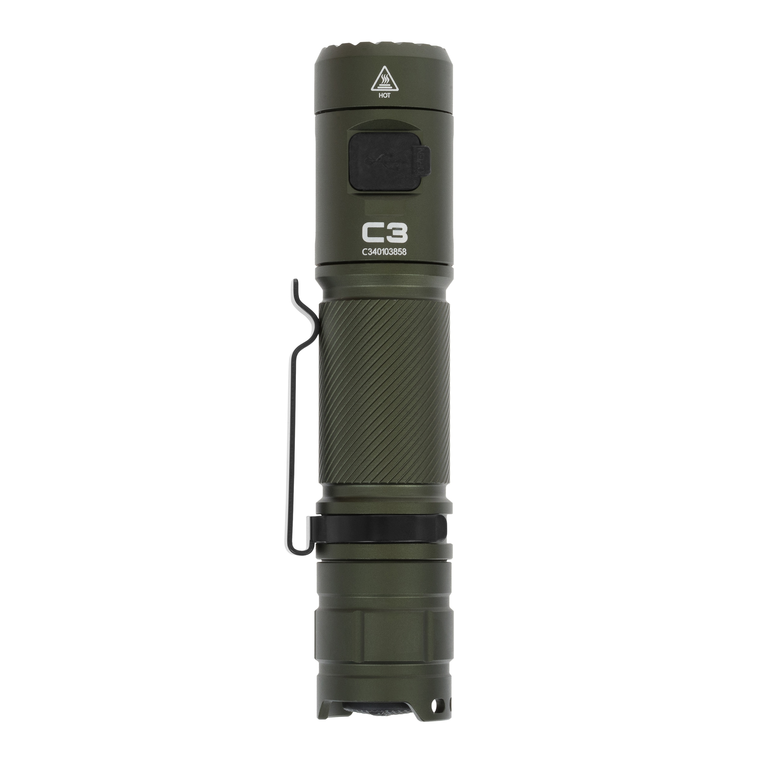 Wuben C3 Army Green Flashlight - 1200 lumens