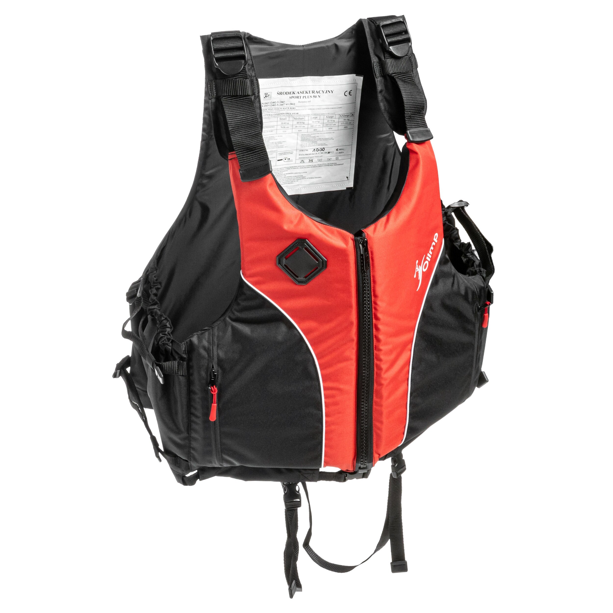 Olimp Sport Plus 50N Safety Vest - Black/Red