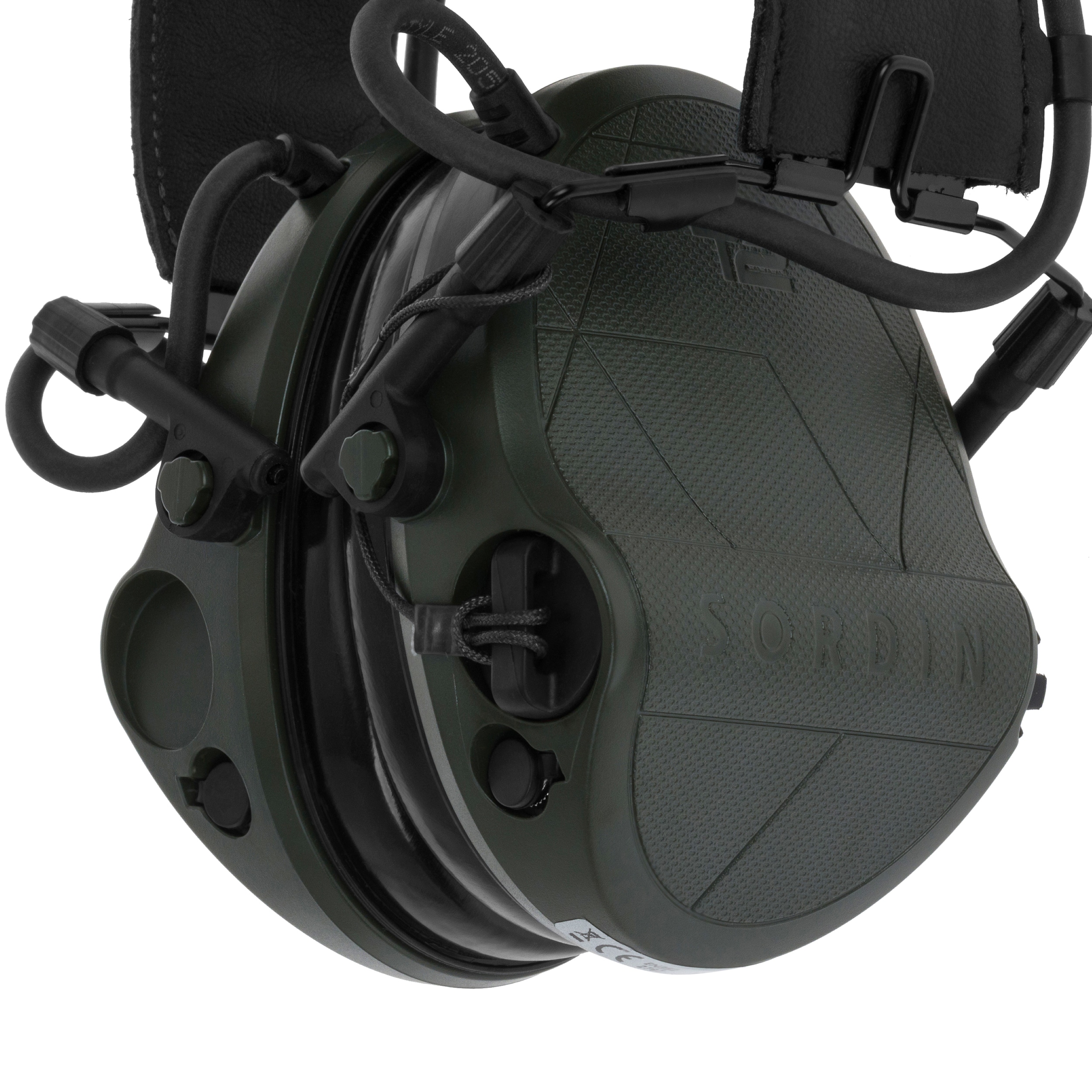 Sordin Supreme T2 Leather Active Hearing Protectors - Green