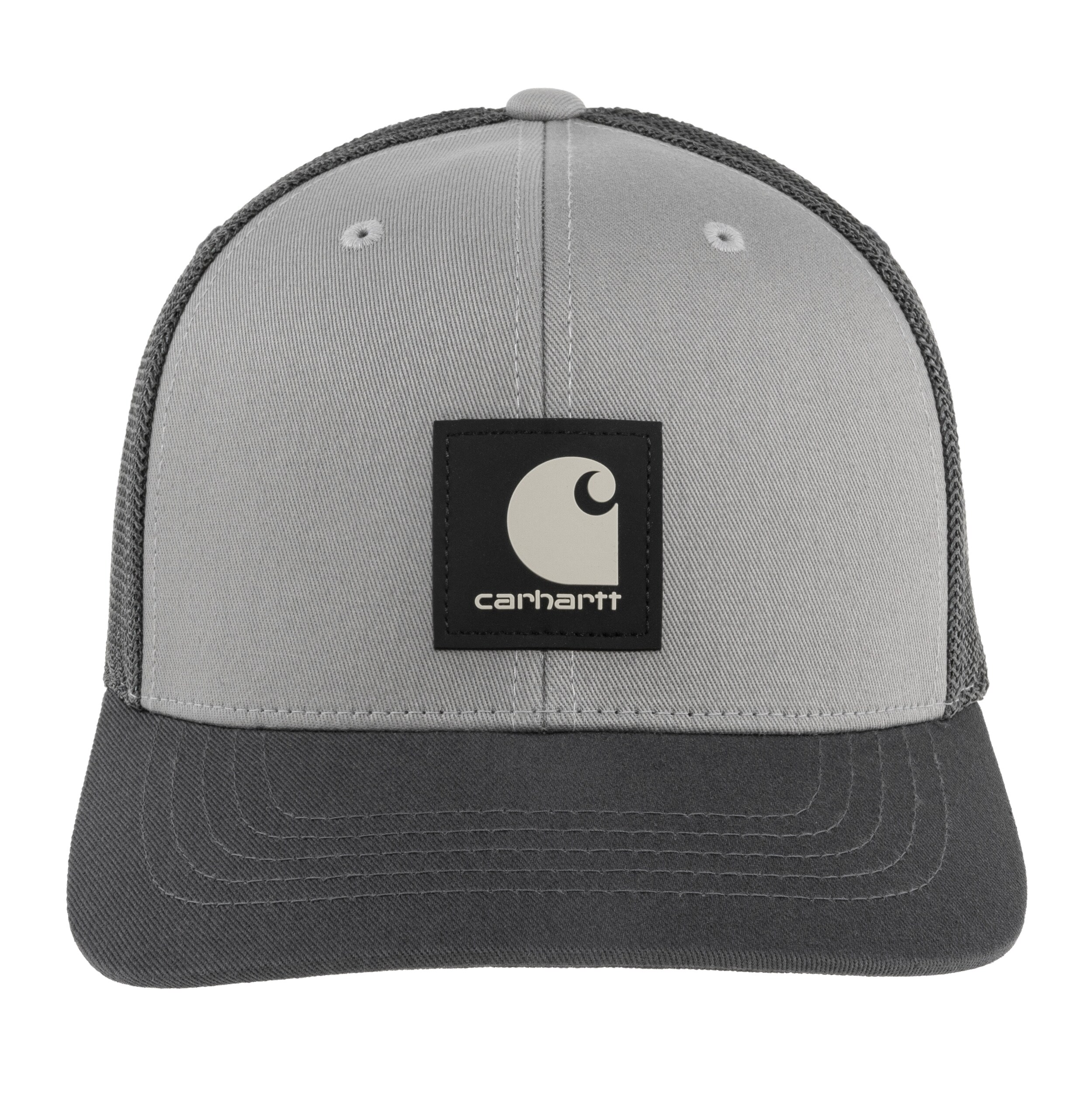Carhartt Twill Mesh Back Logo Cap - Asphalt