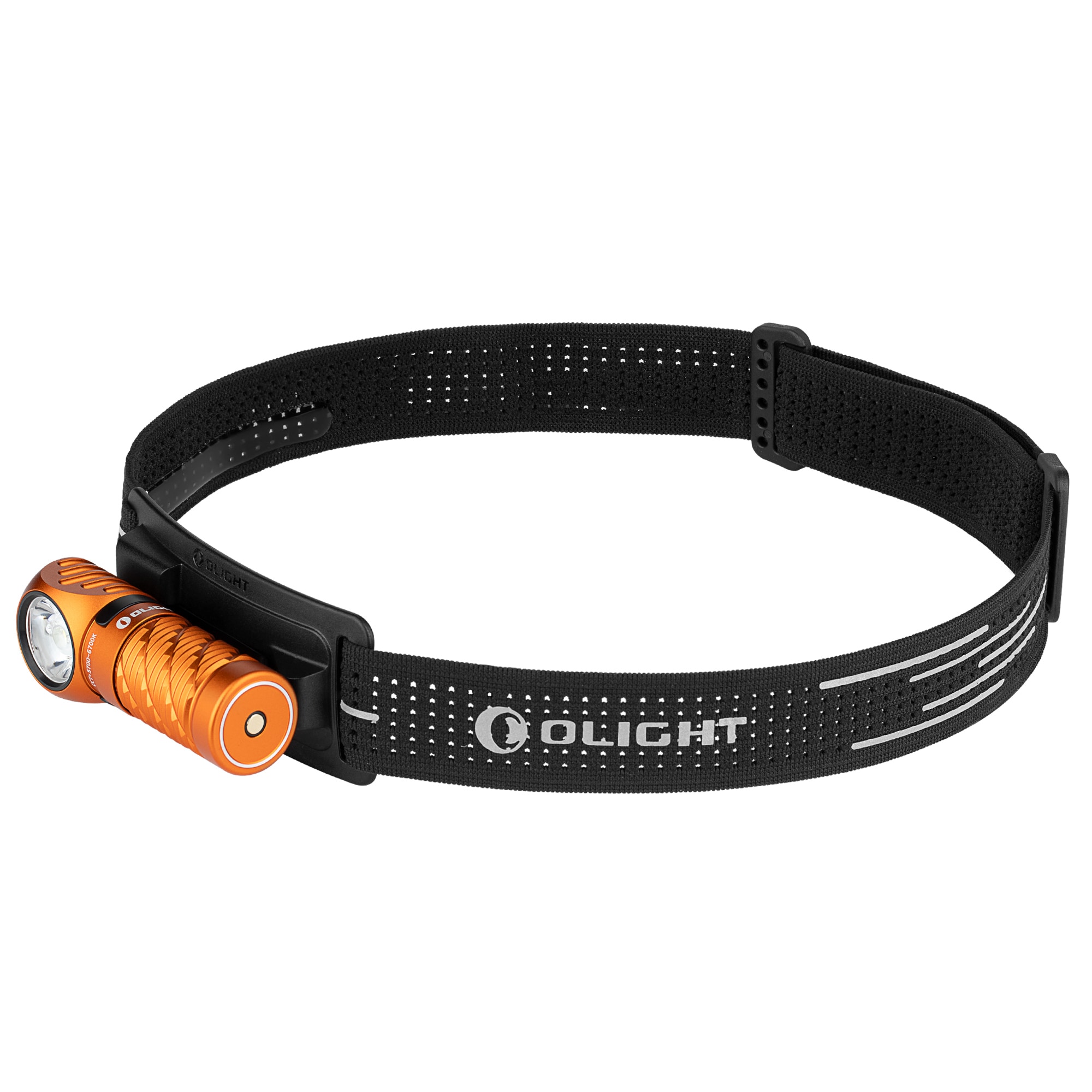 Olight Perun 3 Mini Premium Cool White Orange Headlamp and Angled Flashlight with Headband - 1250 lumens