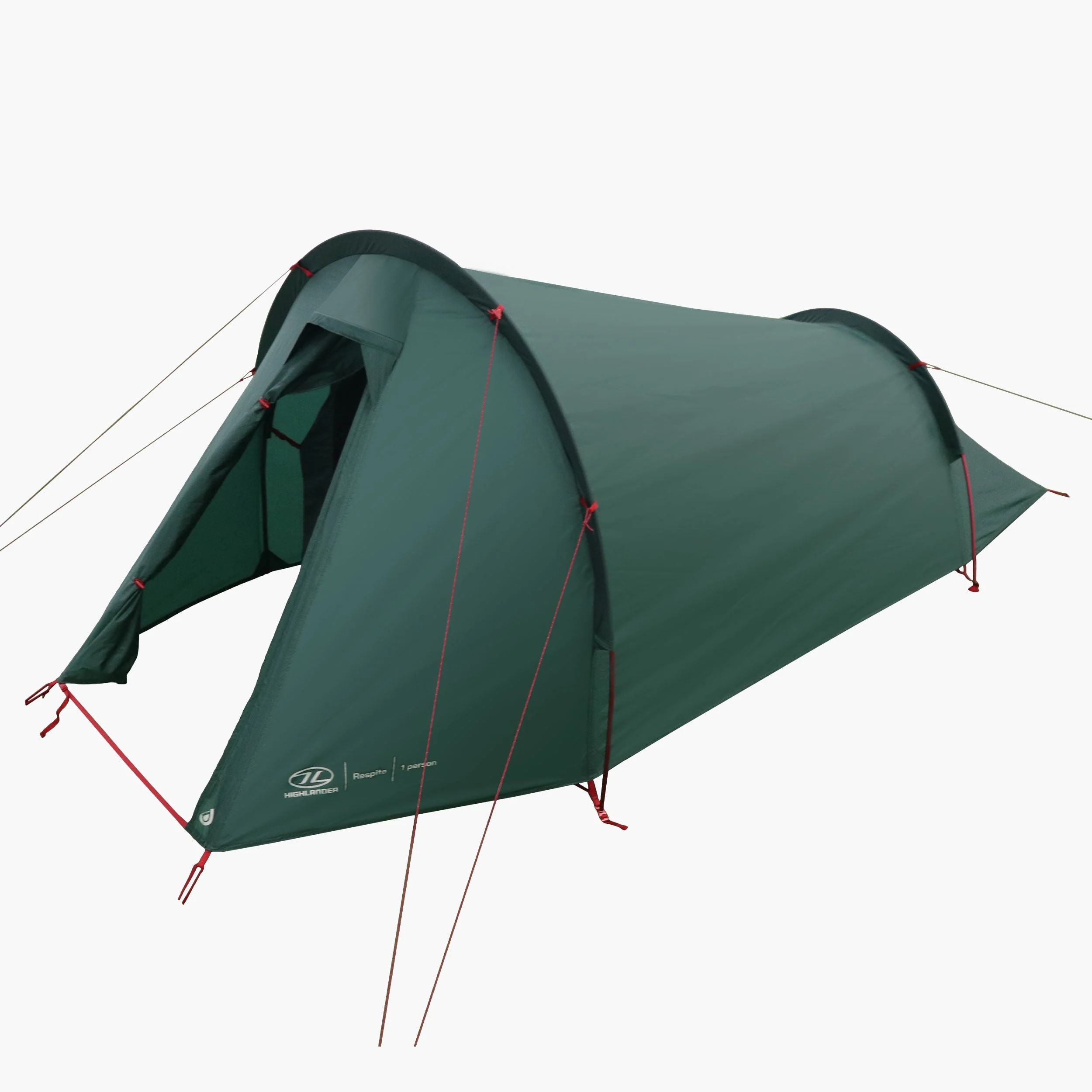 Highlander Outdoor Respite 1-person Tunnel Tent - Pine Green