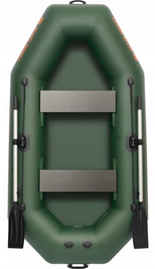 Kolibri K-240T pontoon with roll-up floor and engine transom + Olimp Standard 100N Life Jacket - set