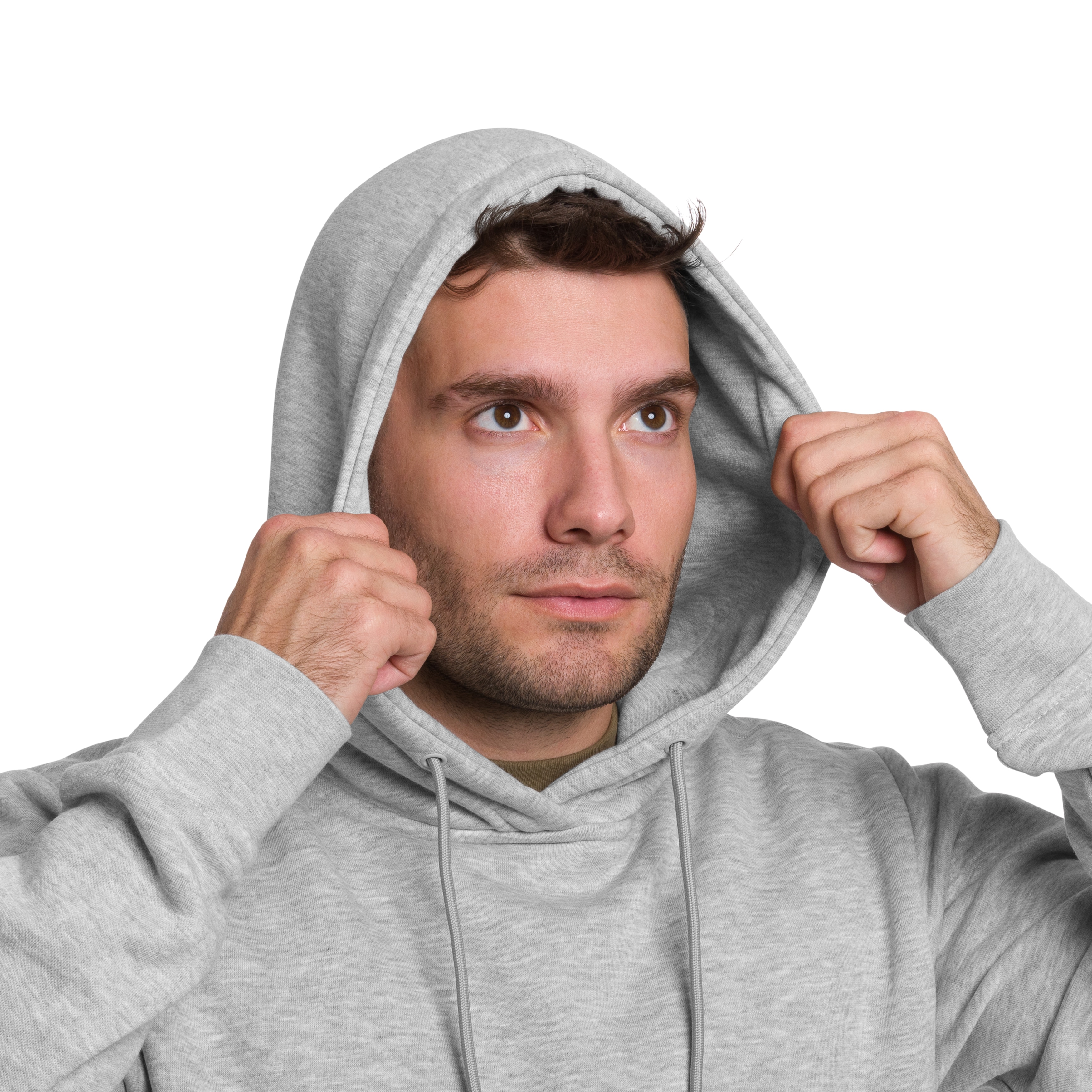 Brandit Tom Sweathoody Sweatshirt - Grey Melange