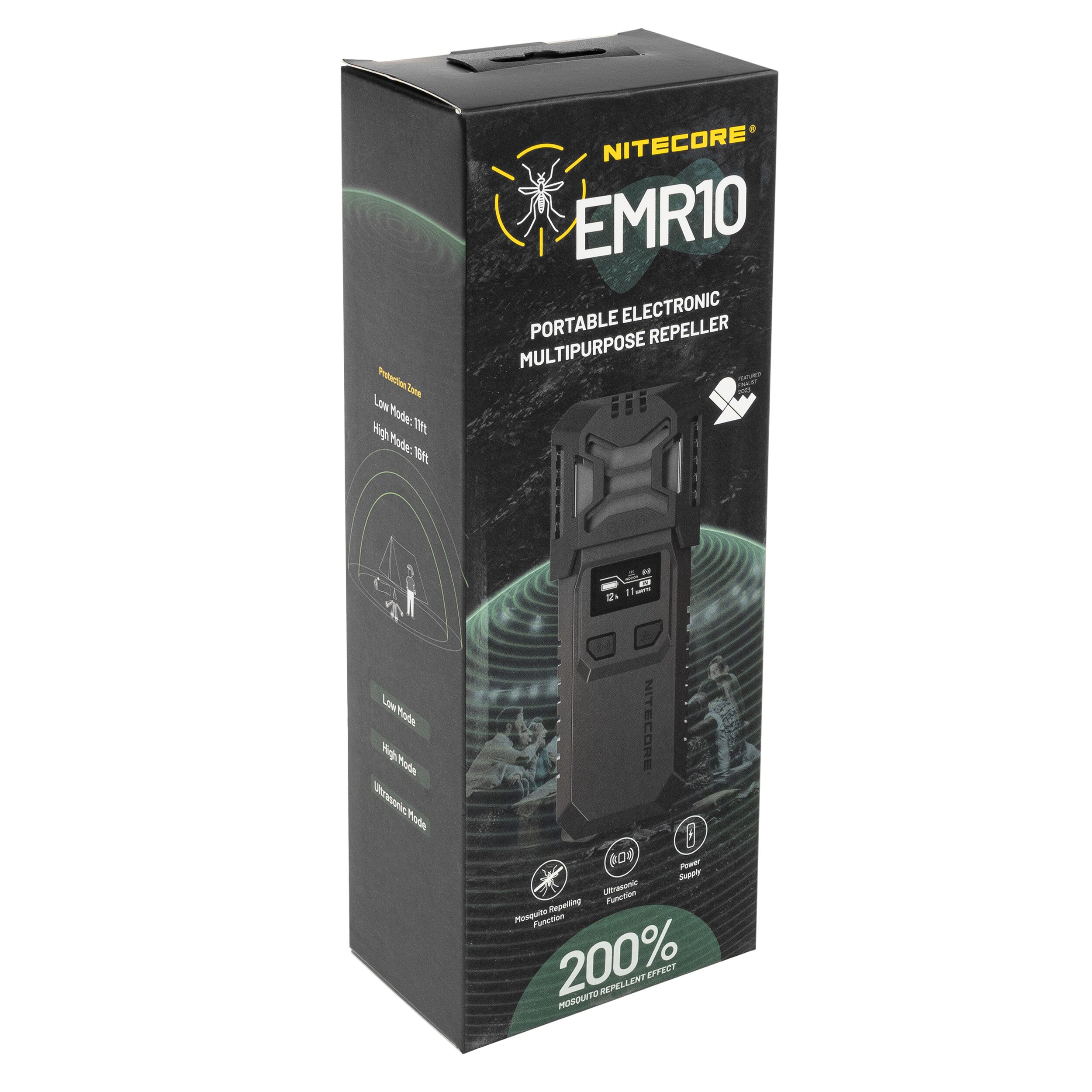Nitecore EMR10 Lite Wireless Mosquito Repellent - Black