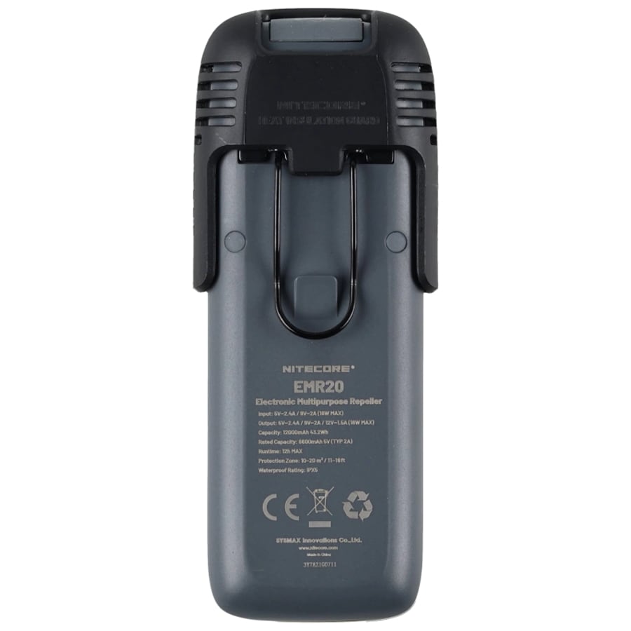 Nitecore EMR20 2-in-1 Wireless Mosquito Repellent - Black