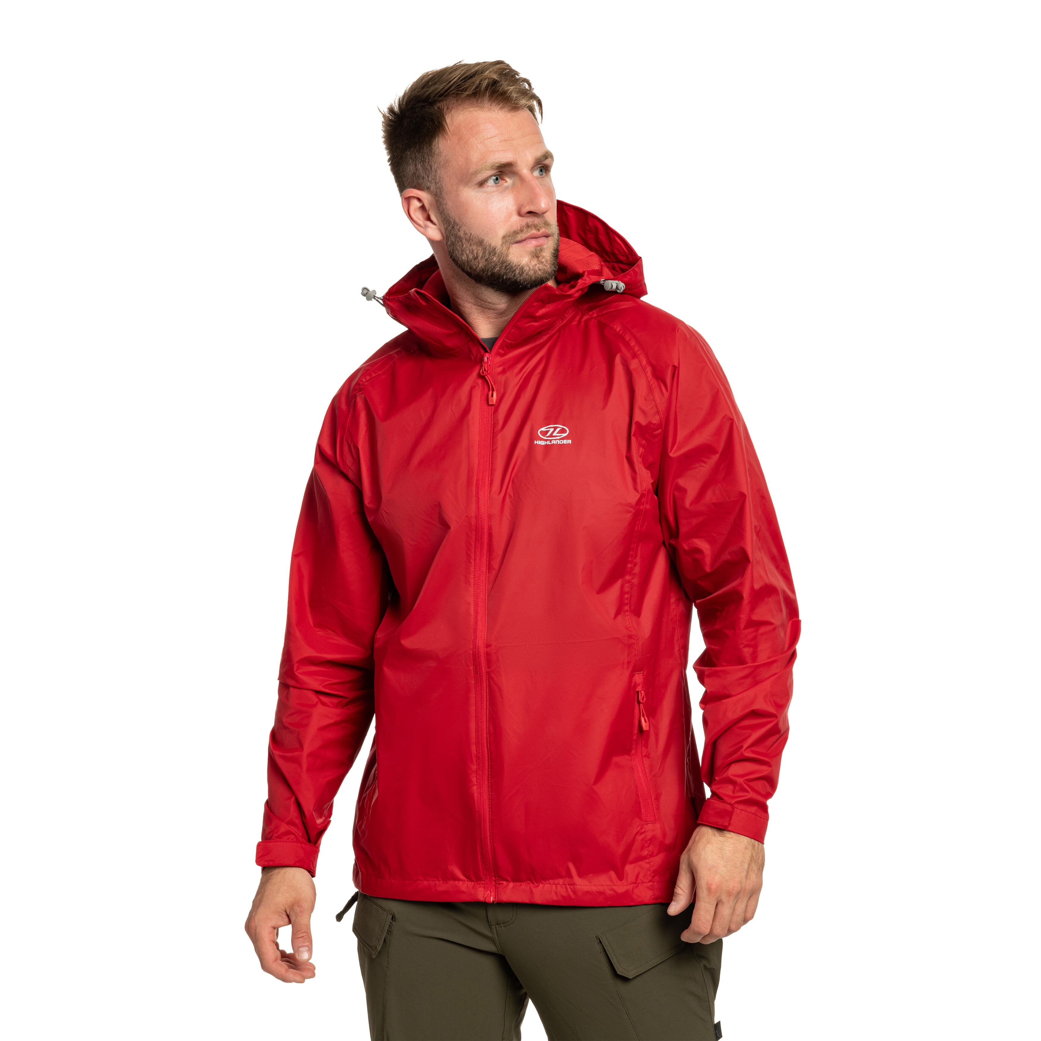 Highlander Outdoor Stow & Go Pack Away V2 Jacket - Red