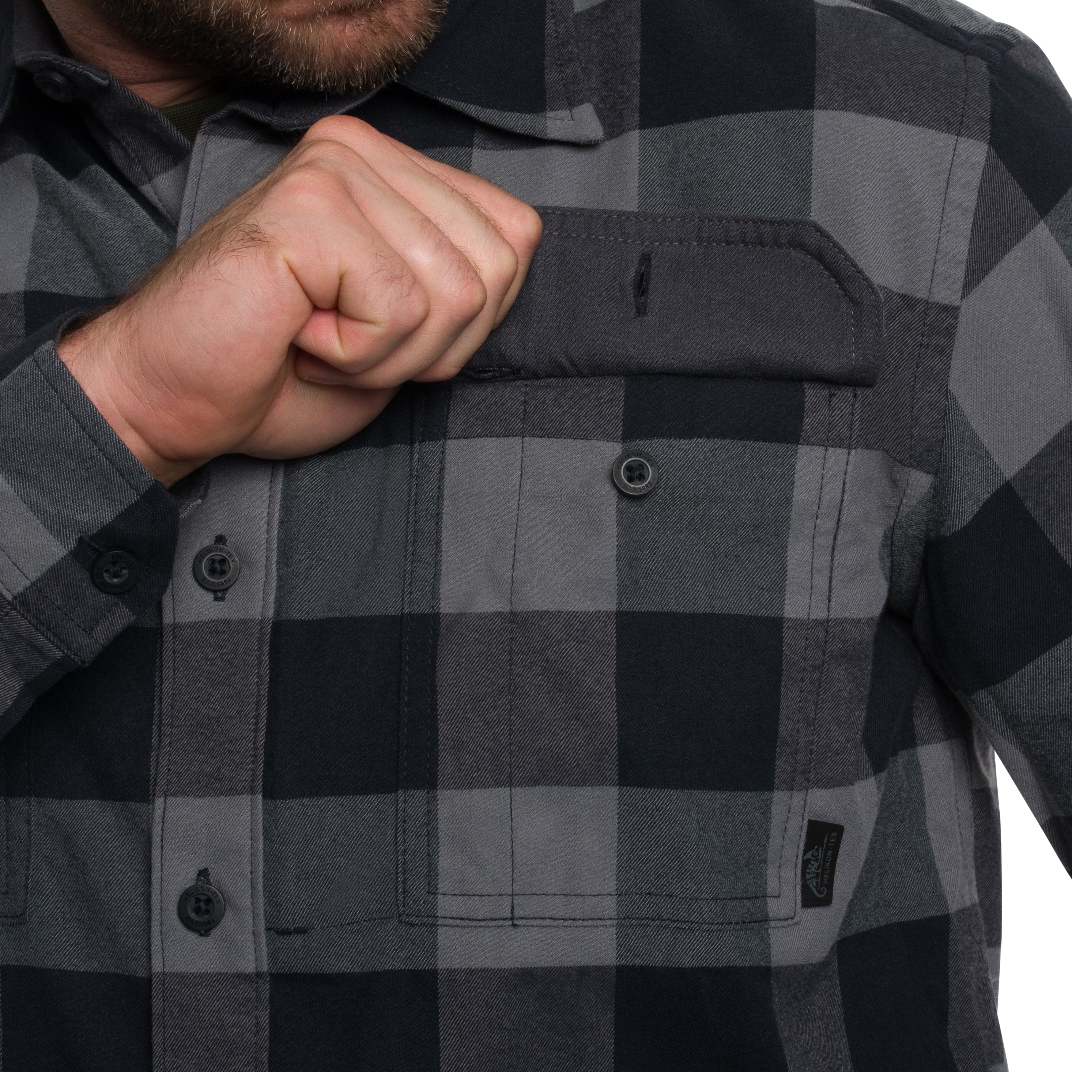 Helikon-Tex Greyman Shirt - True Grey Checkered