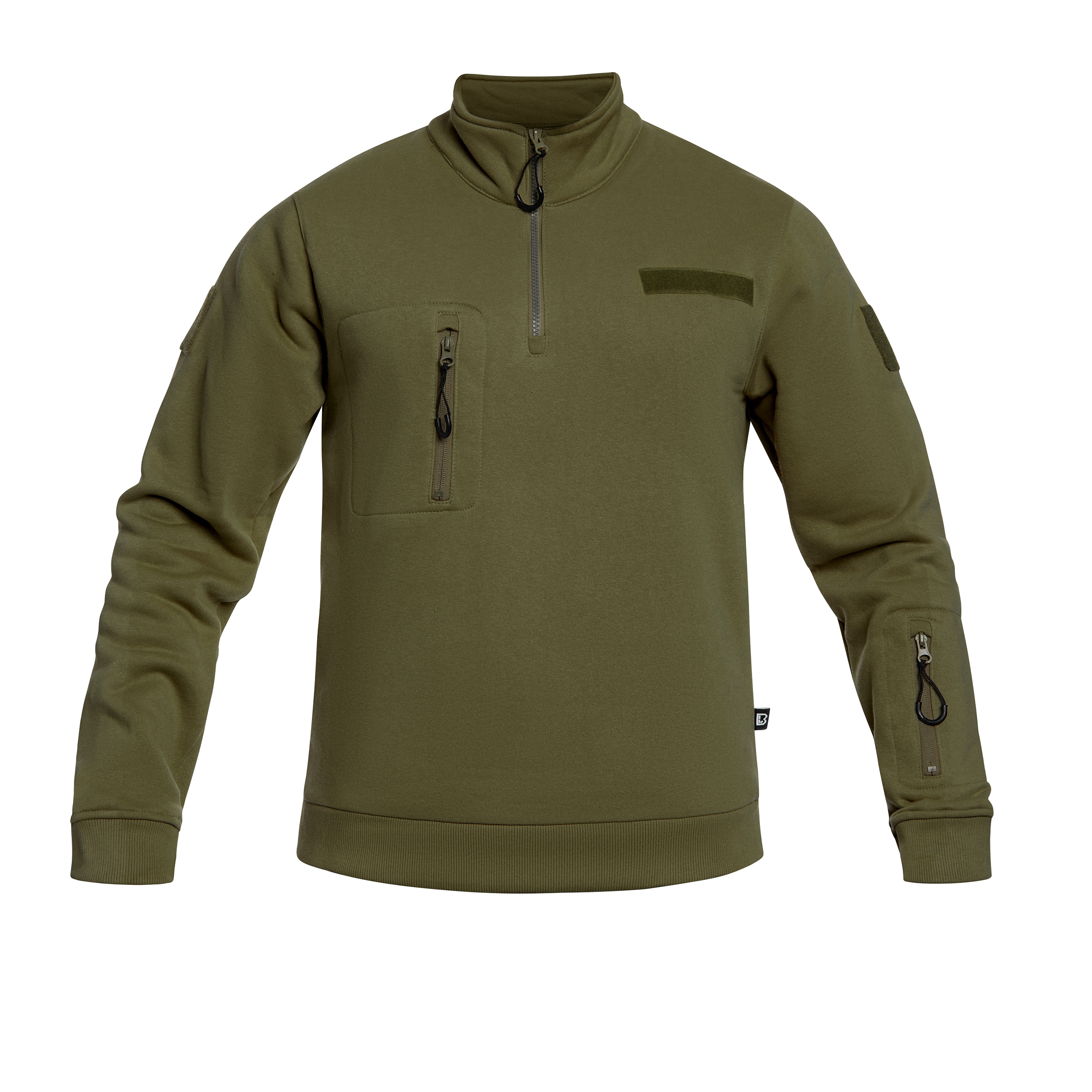 Brandit Tactical Sweat Troyer Sweatshirt - Olive