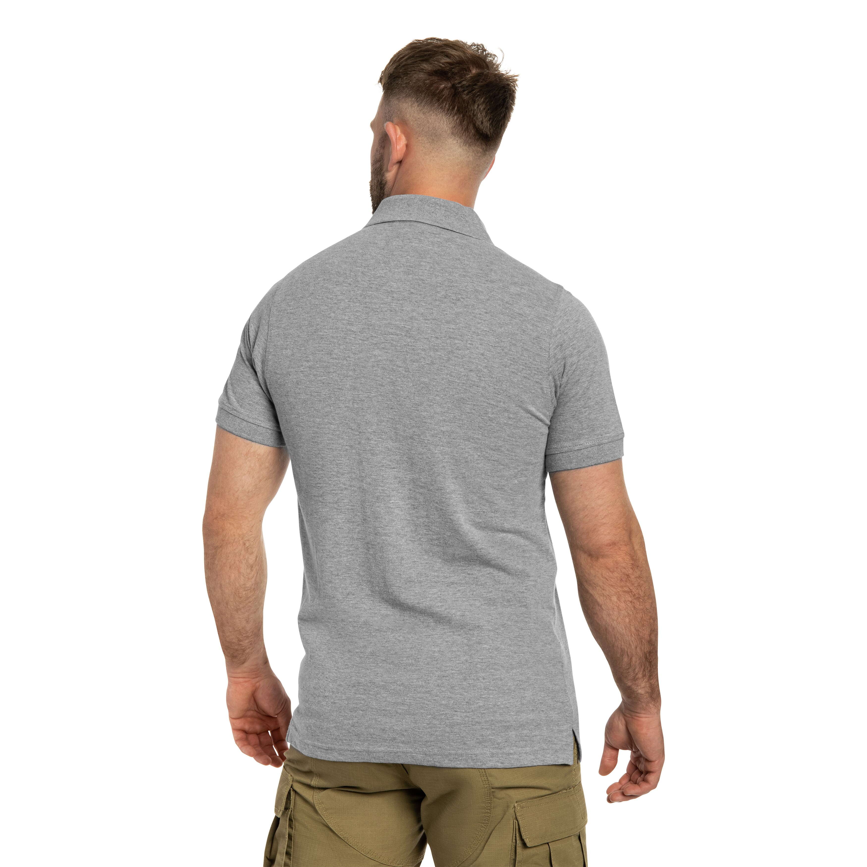 JT Polo Military T-shirt - Grey Melange