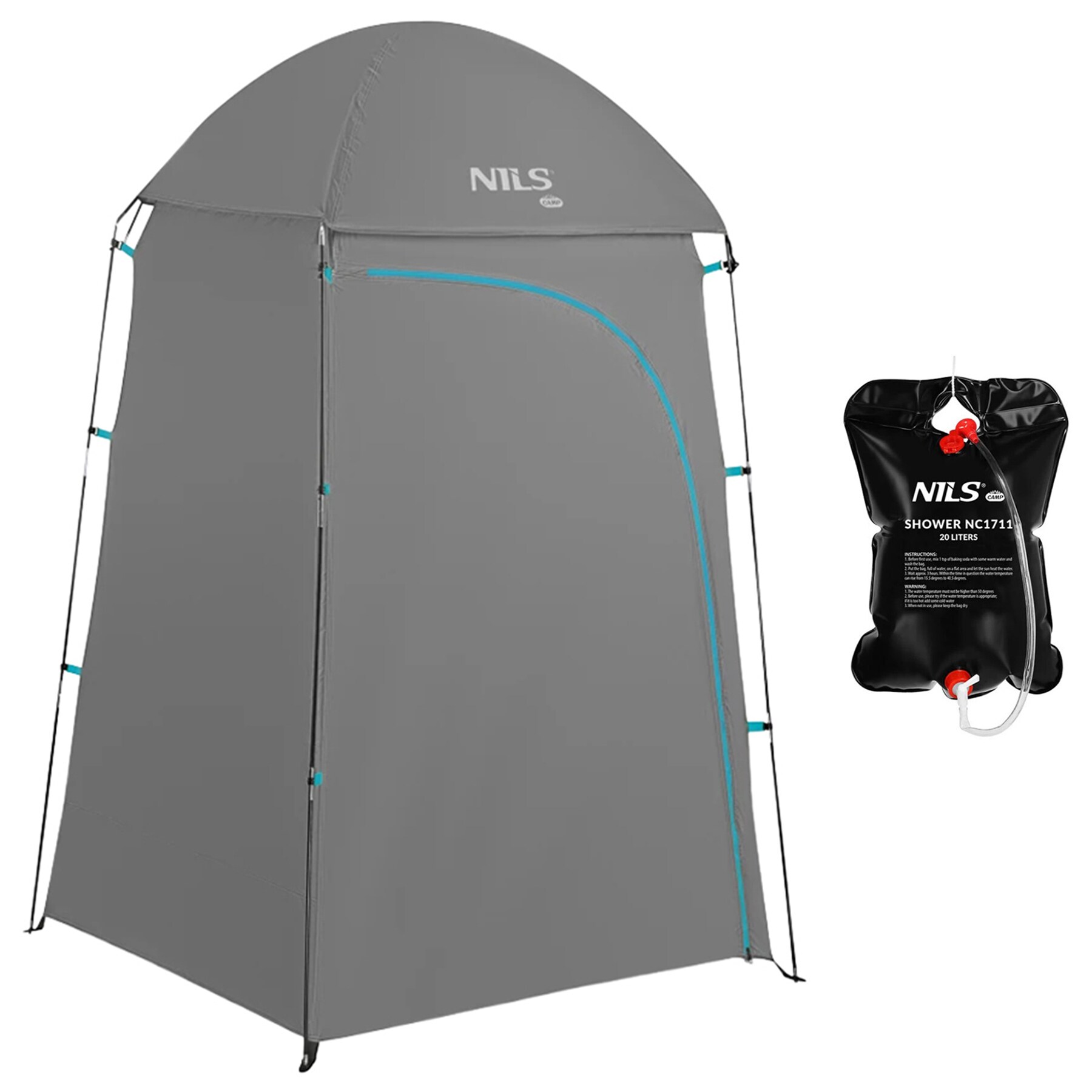 Nils Camp NC3025 XL Multifunctional Cabin + Travel Solar Shower 20 l - set