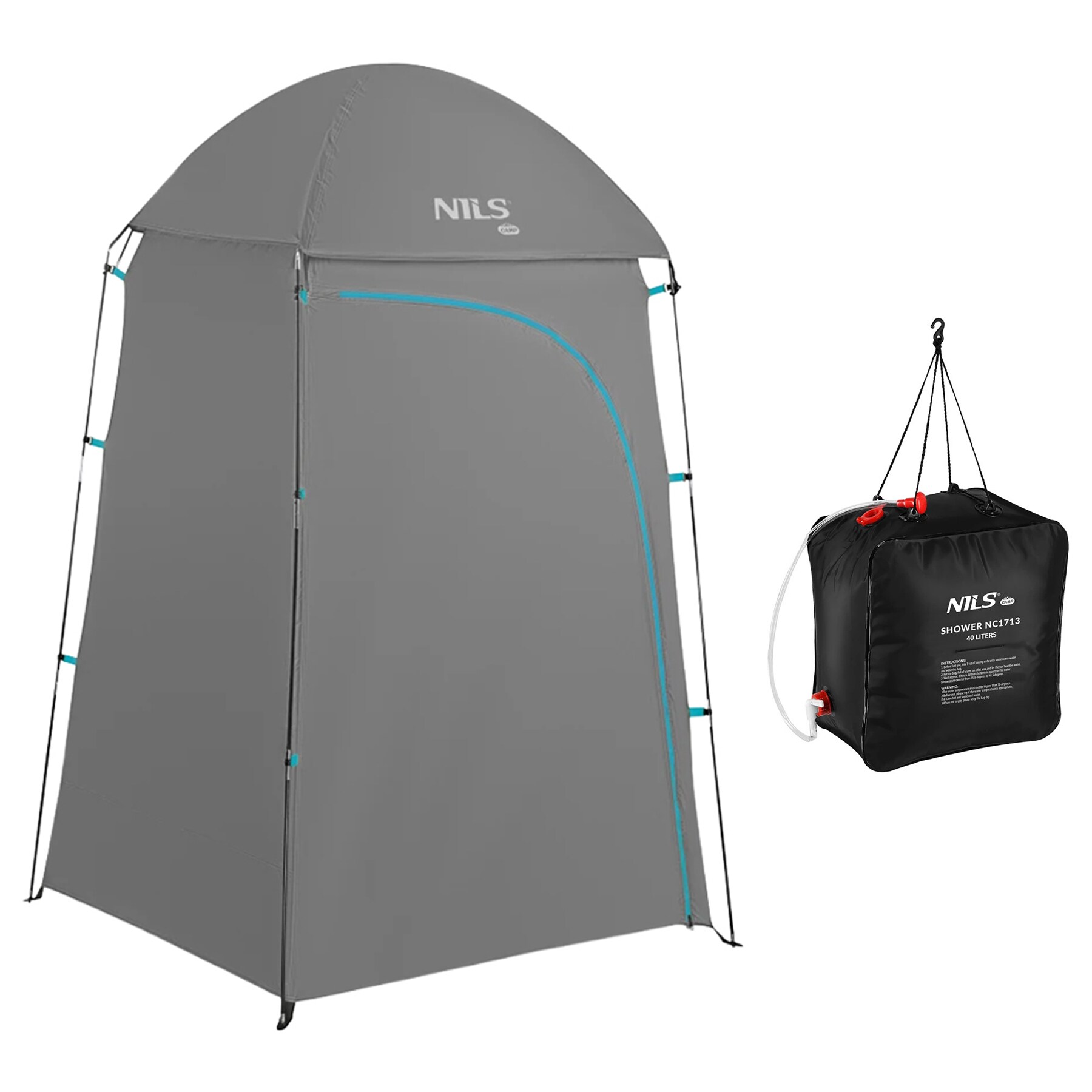 Nils Camp NC3025 XL Multifunctional Cabin + Travel Solar Shower 40 l - set