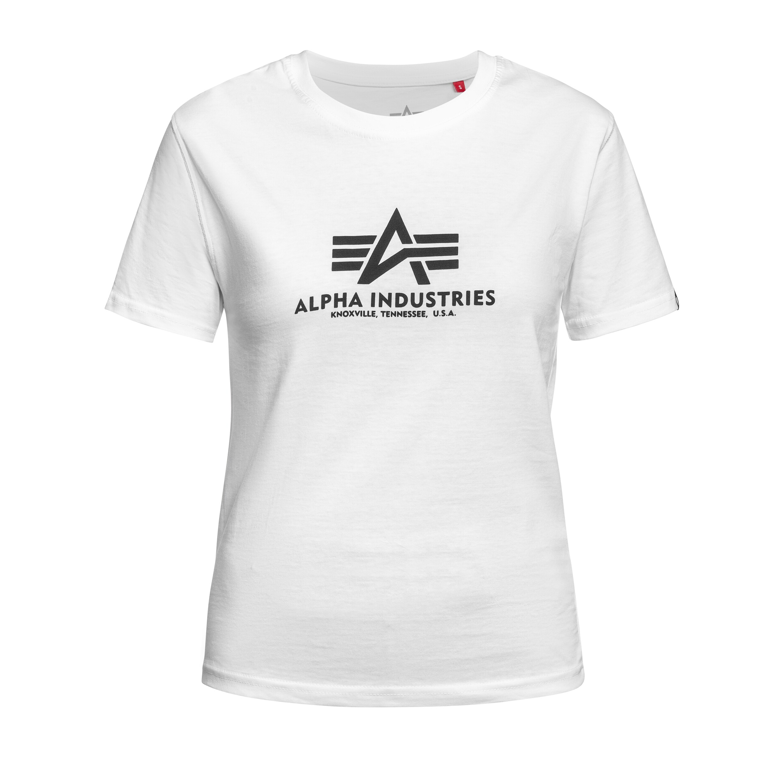 Alpha Industries Basic Big Logo Puff Print Women's T-Shirt - White