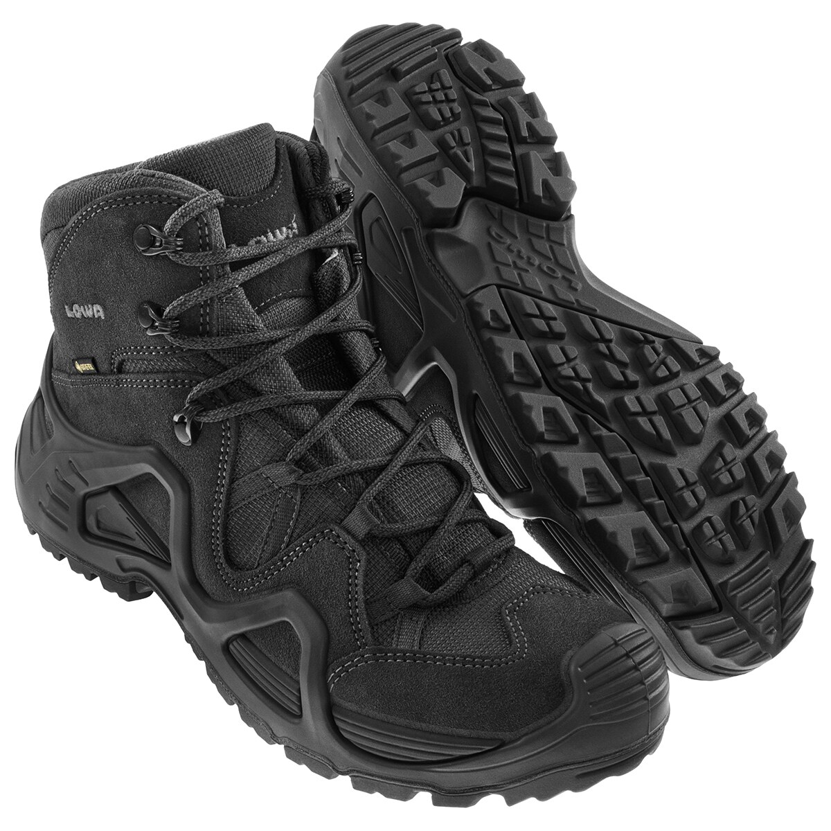 Zephyr GTX MID TF Black Boots + Care Set Lowa for footwear cleaning - set