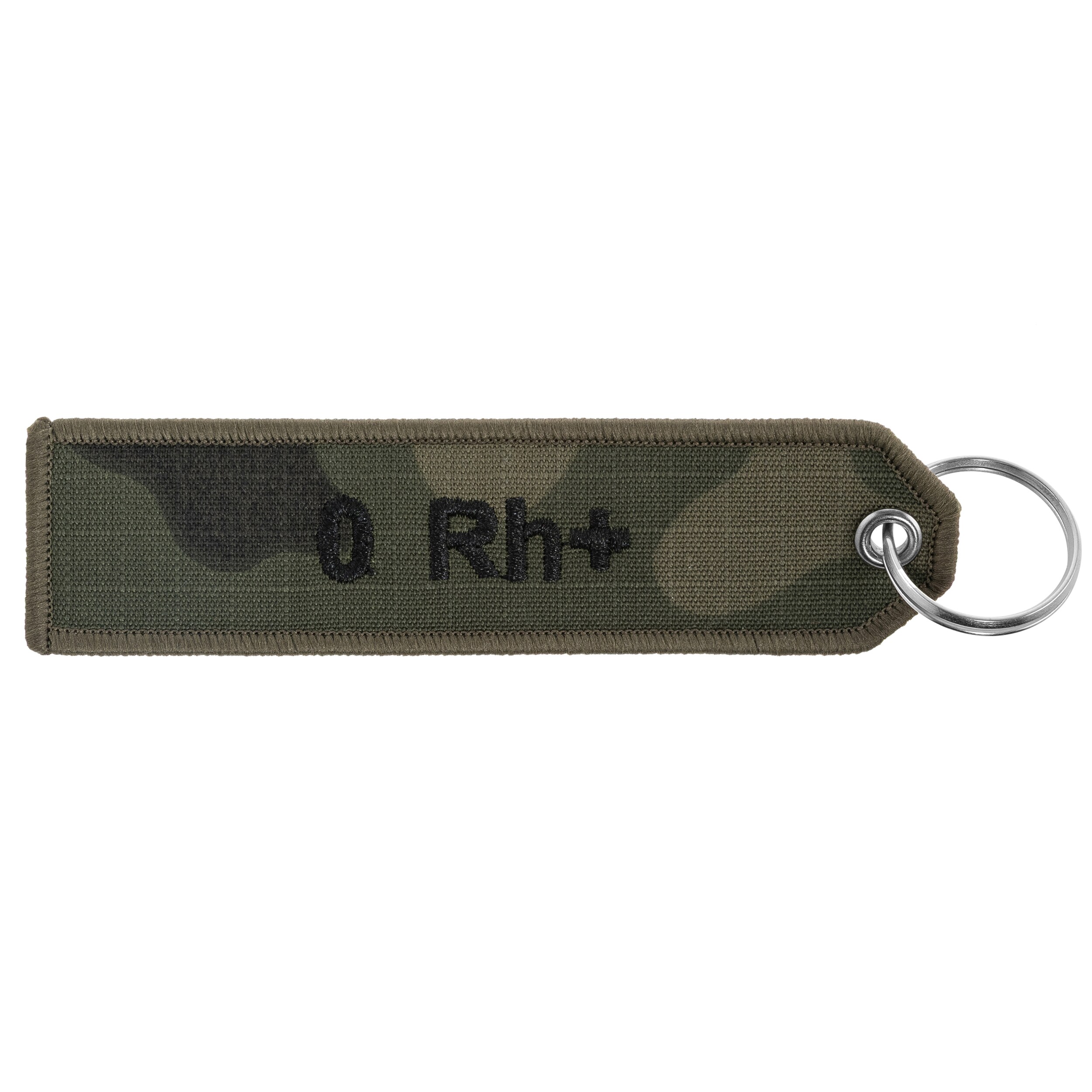 Blood type 0 Rh+ keychain - wz.93 Pantera PL Woodland