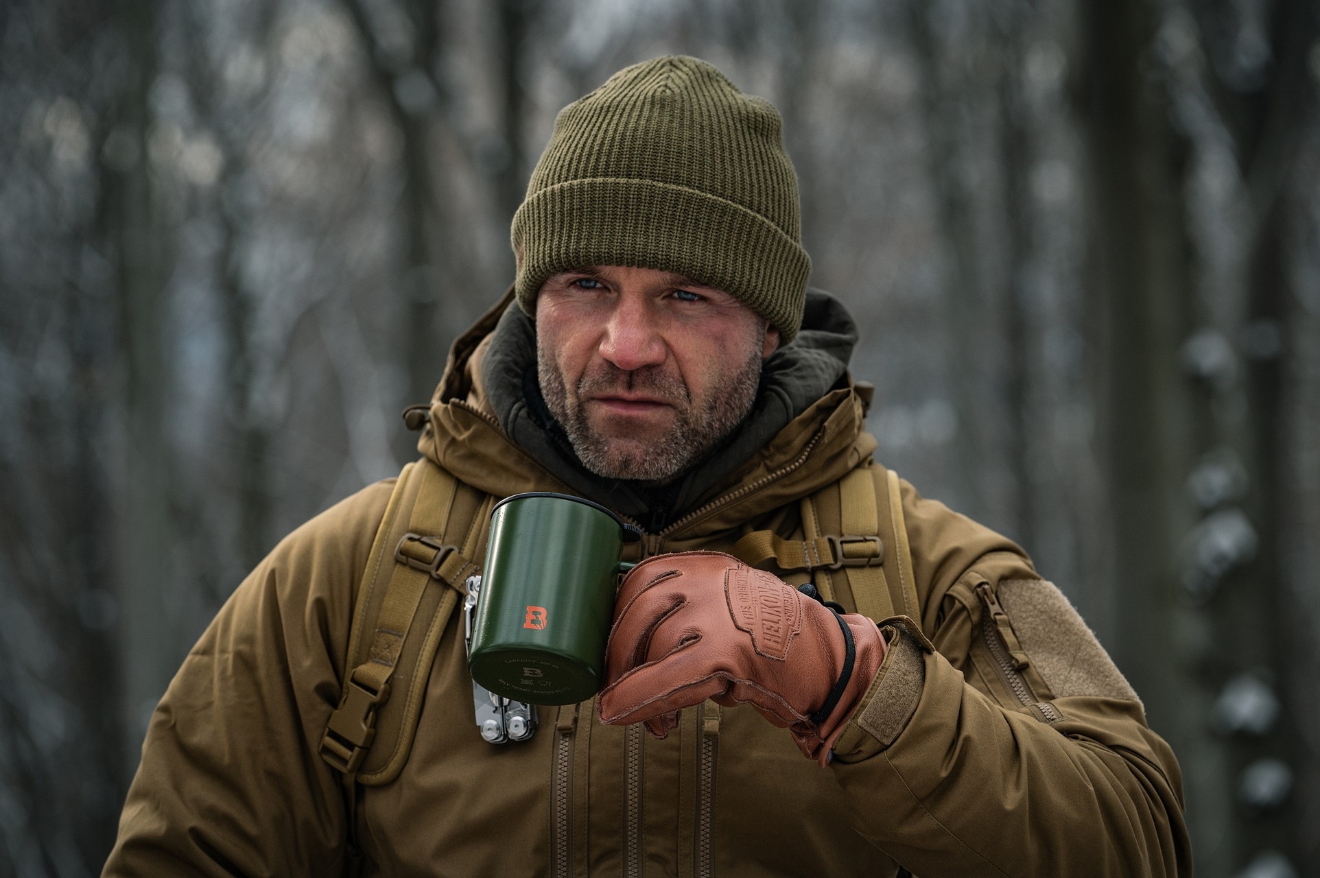 Badger Outdoor Steel Boy Thermal Mug 400 ml - Olive