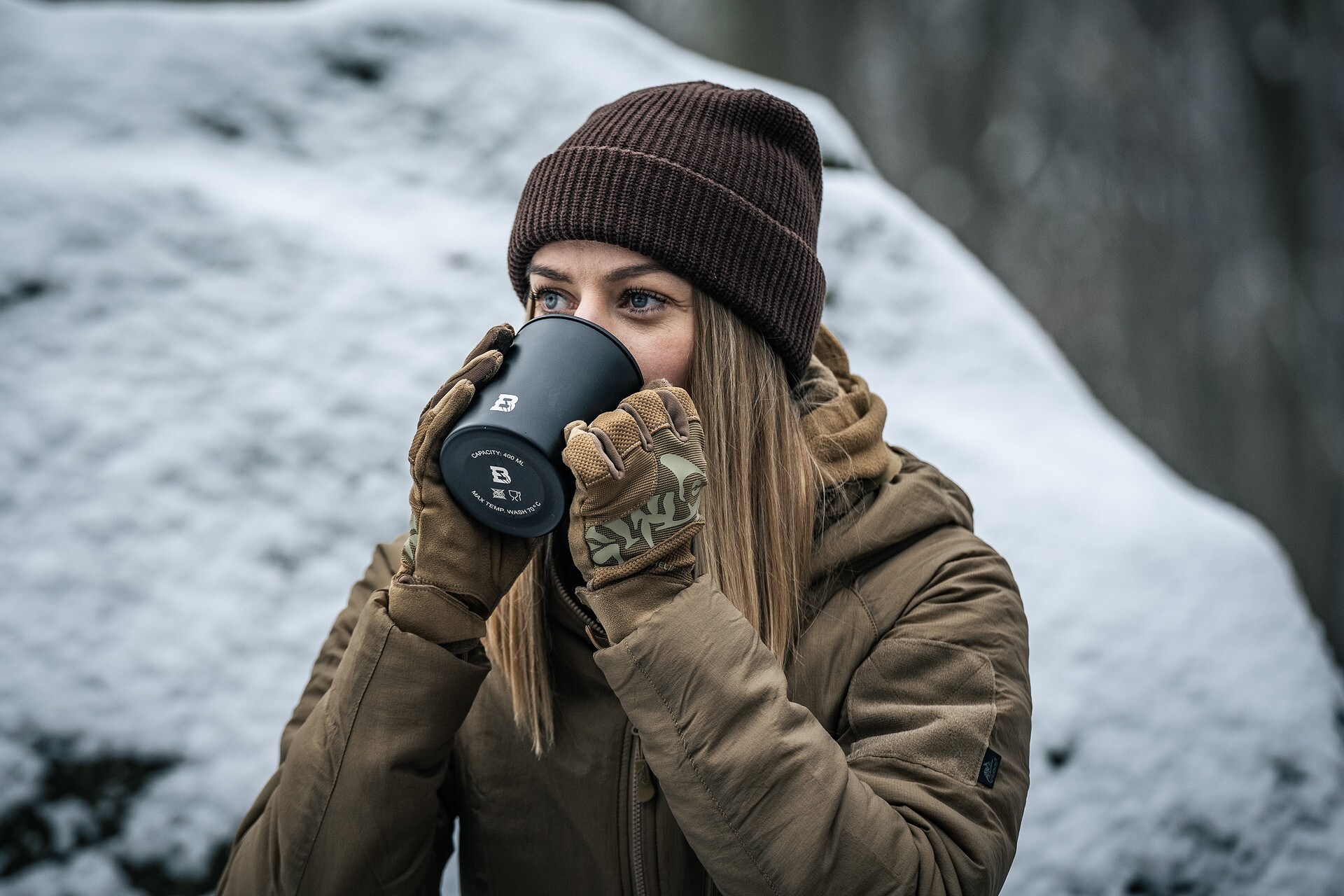 Badger Outdoor Steel Boy Thermal Mug 400 ml - Black