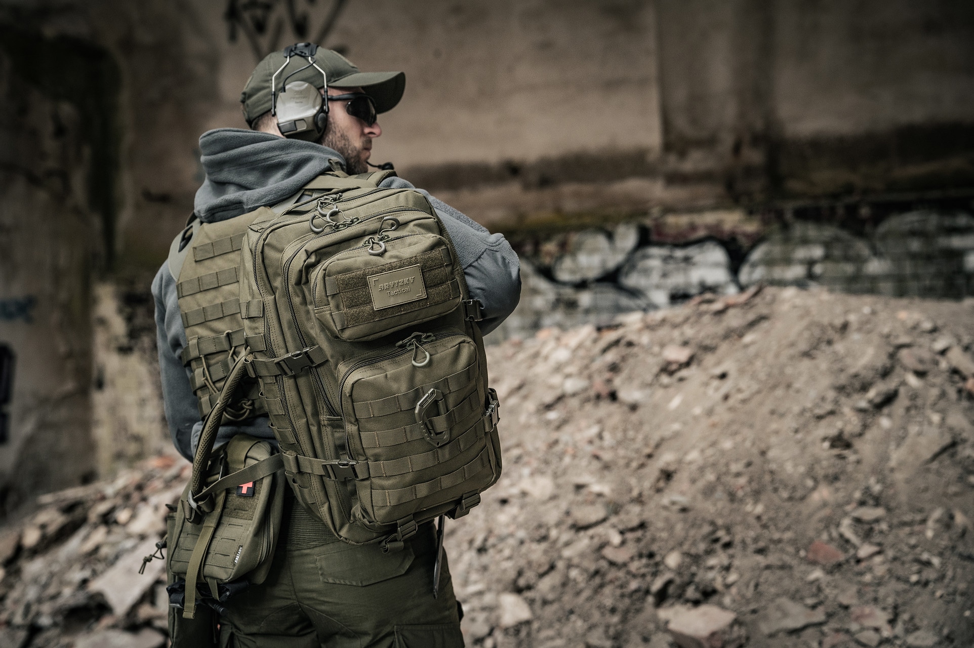 Brytzky Tactical Polygon Large Backpack 36 l - Olive