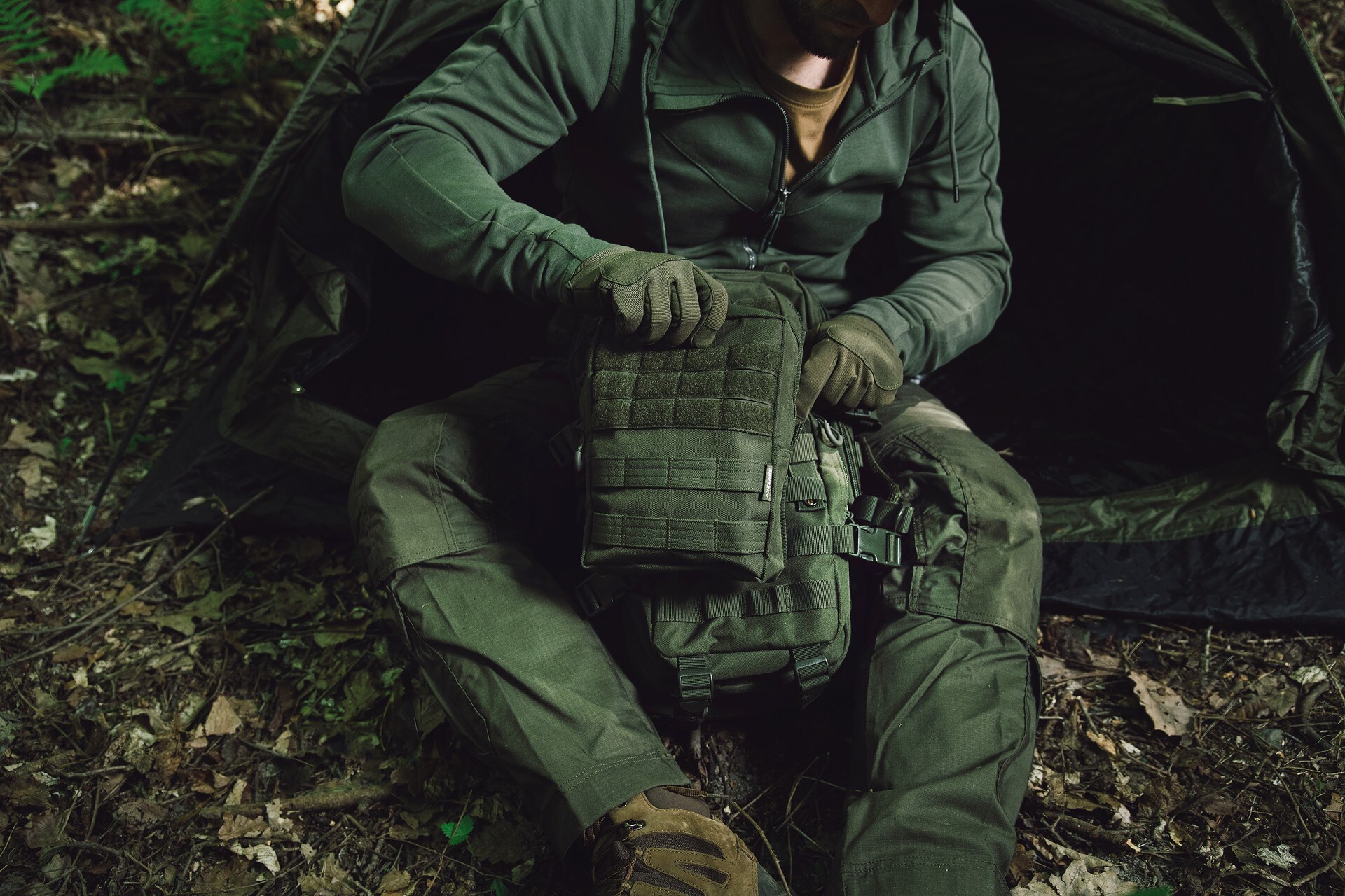Brytzky Tactical Field Pouch Large - Olive