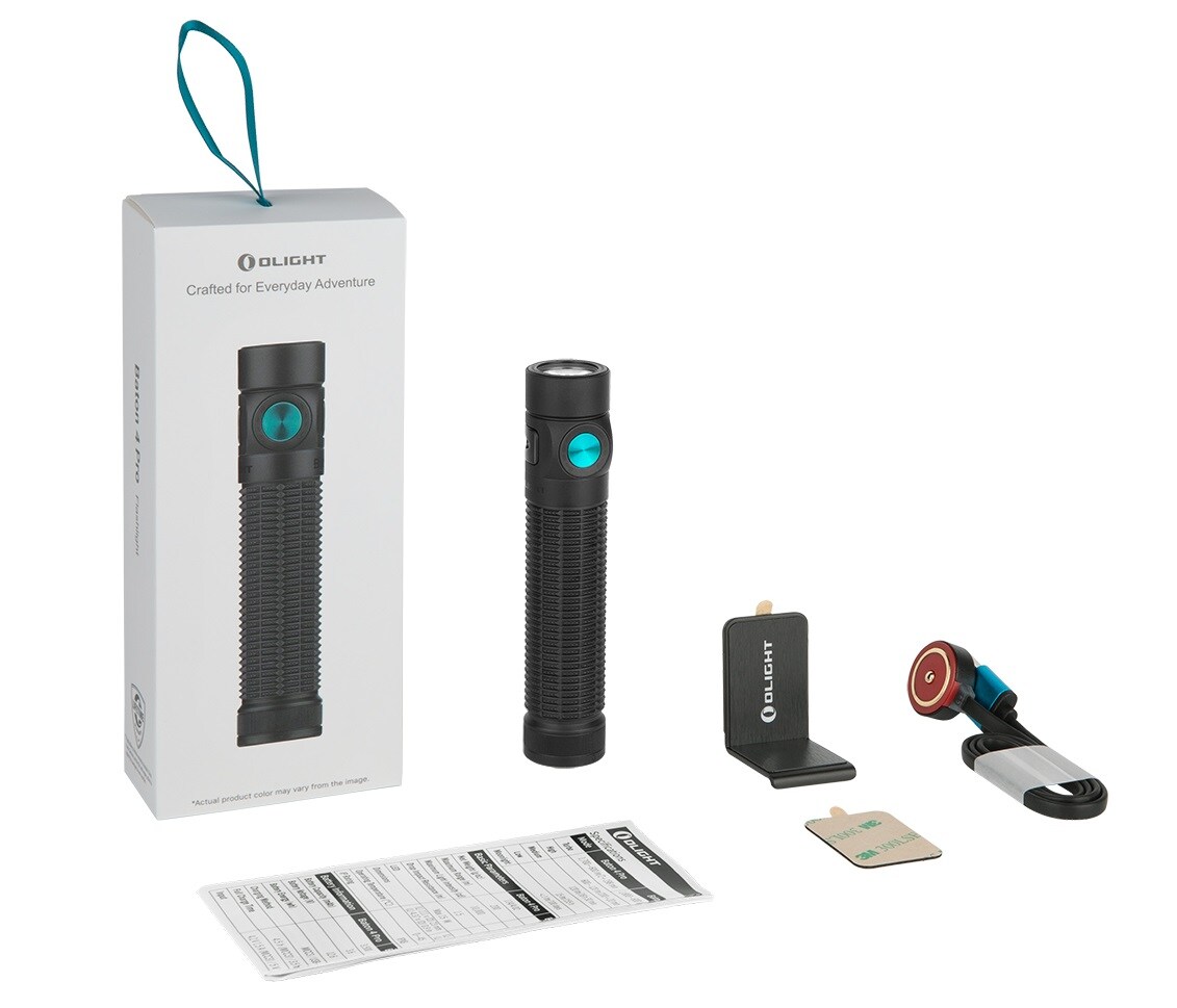 Olight Baton 4 Pro Flashlight Matte Black - 1600 lumens