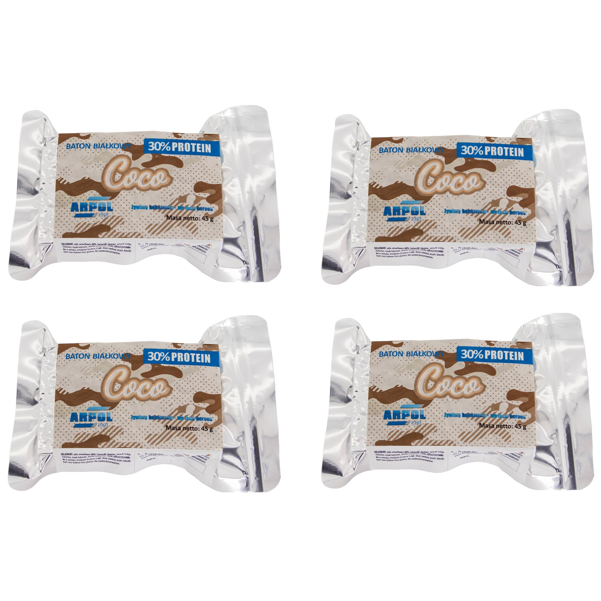 Arpol Protein Bar Coconut 45 g - 4 pcs.