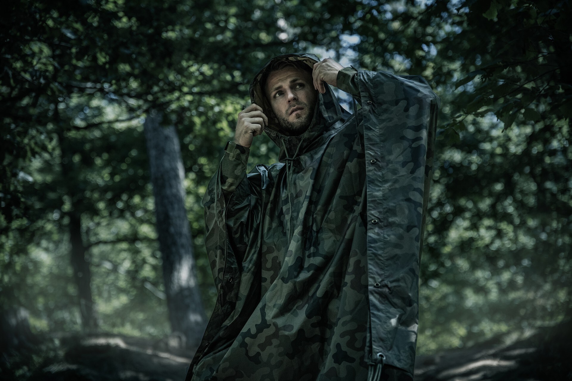 Mil-Tec US Rip-Stop Poncho - wz.93 Pantera PL Woodland