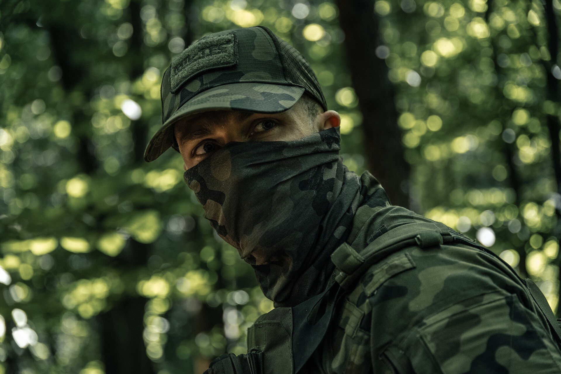 Mil-Tec Multifunctional Scarf - wz.93 Pantera PL Woodland