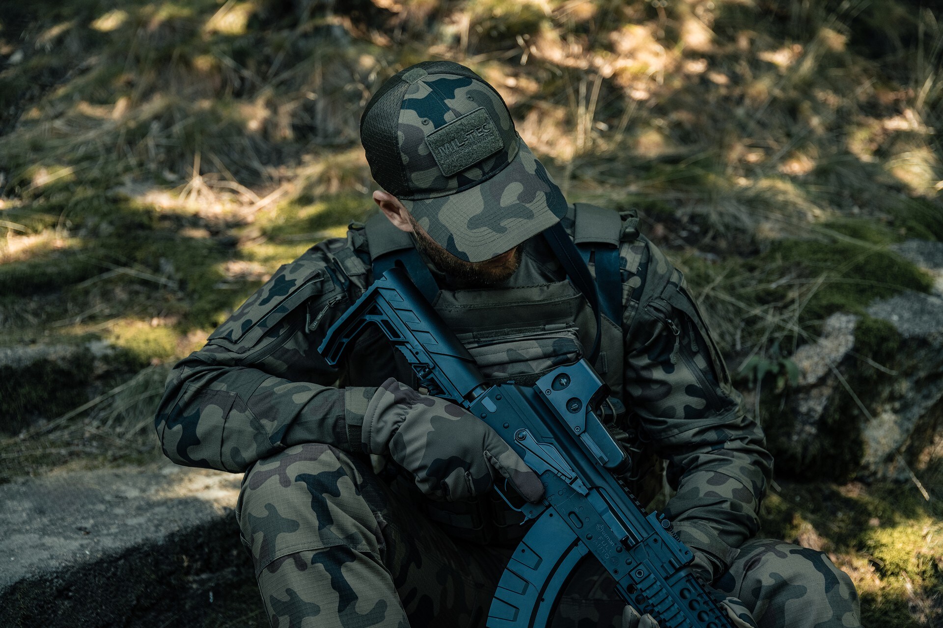 Mil-Tec Net Baseball Cap - wz.93 Pantera PL Woodland