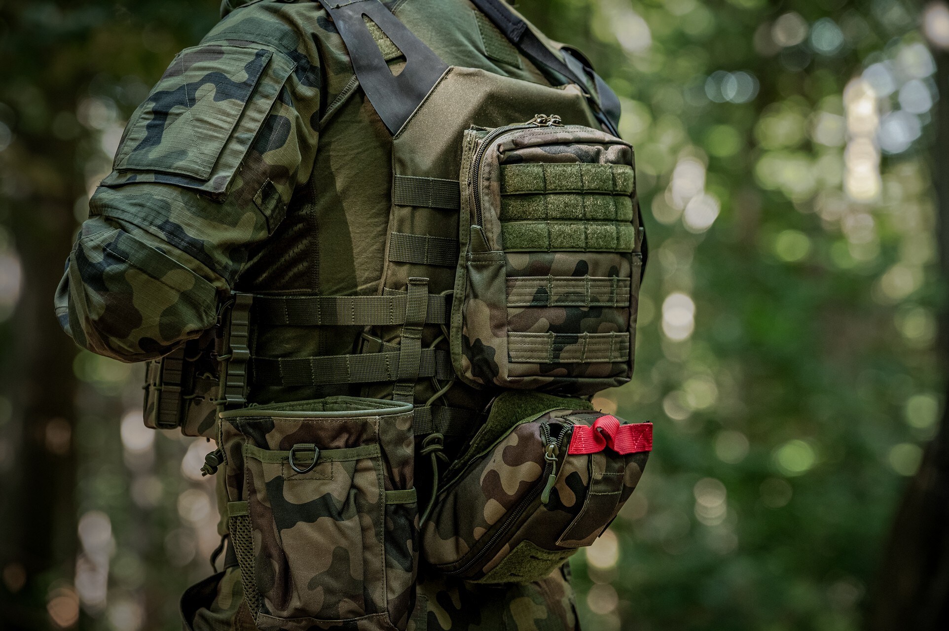 Mil-Tec Cargo Pouch large - wz.93 Pantera PL Woodland