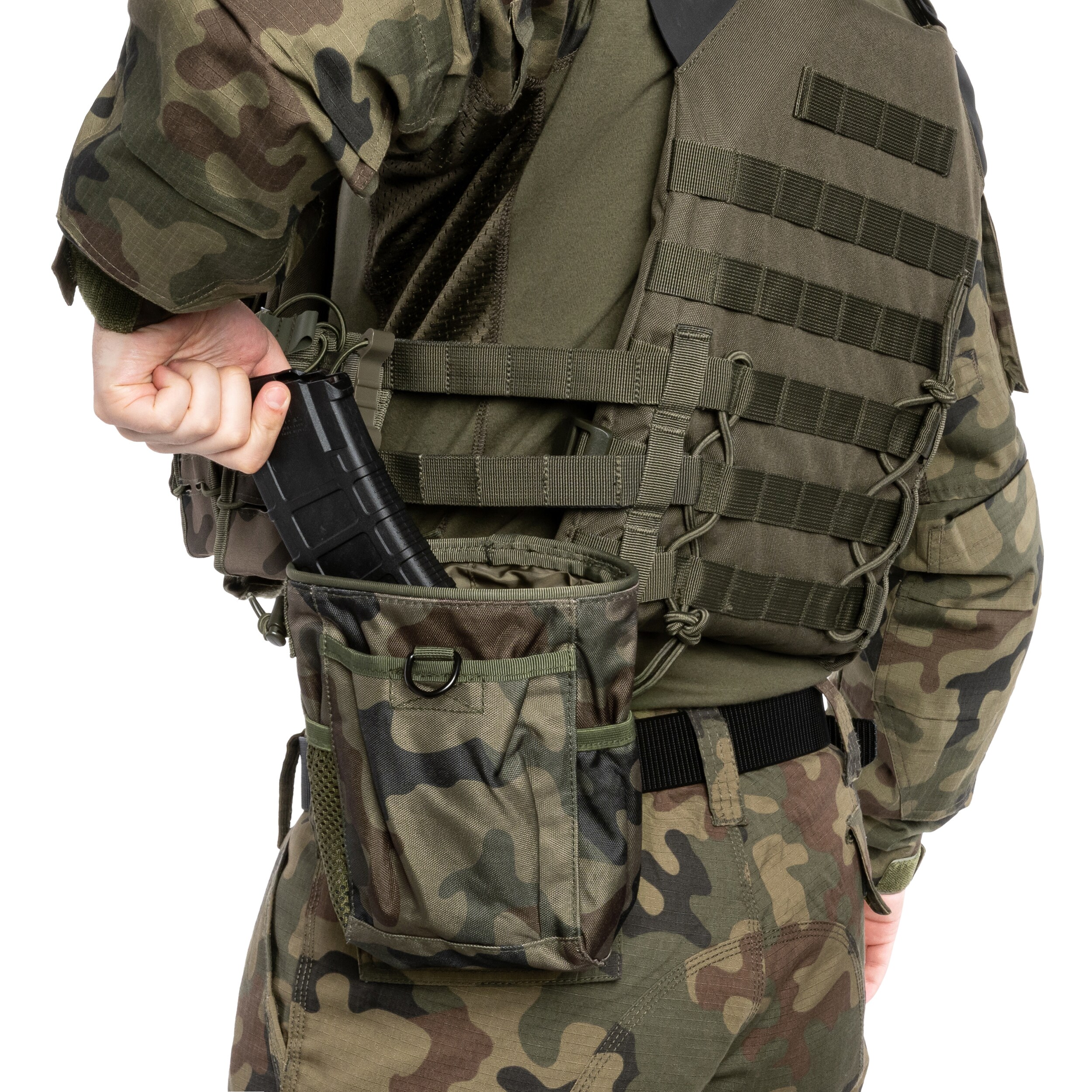 Mil-Tec MOLLE Open Dump Pouch - wz.93 Pantera PL Woodland