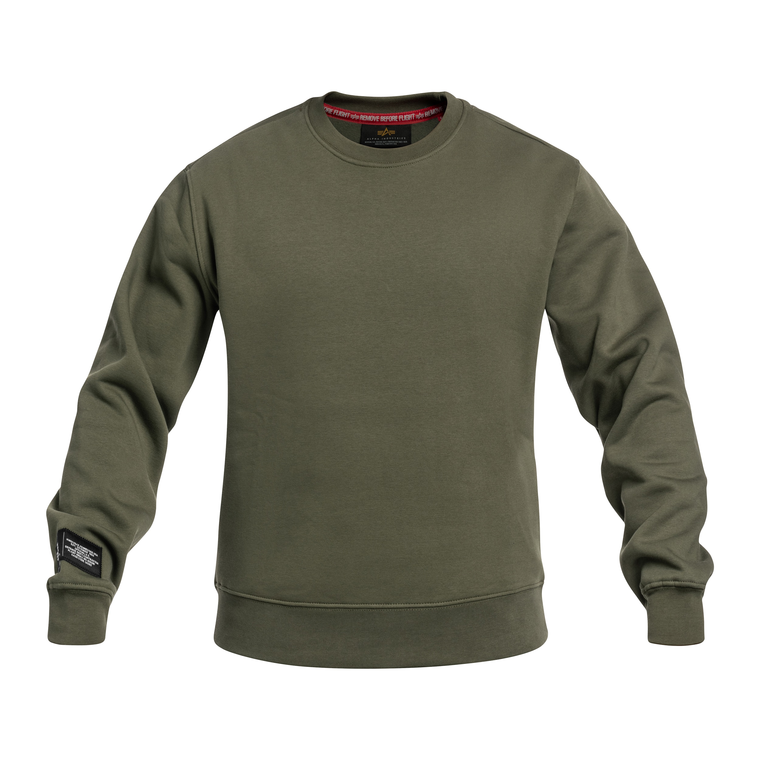 Alpha Industries Label Backprint Sweatshirt - Dark Olive