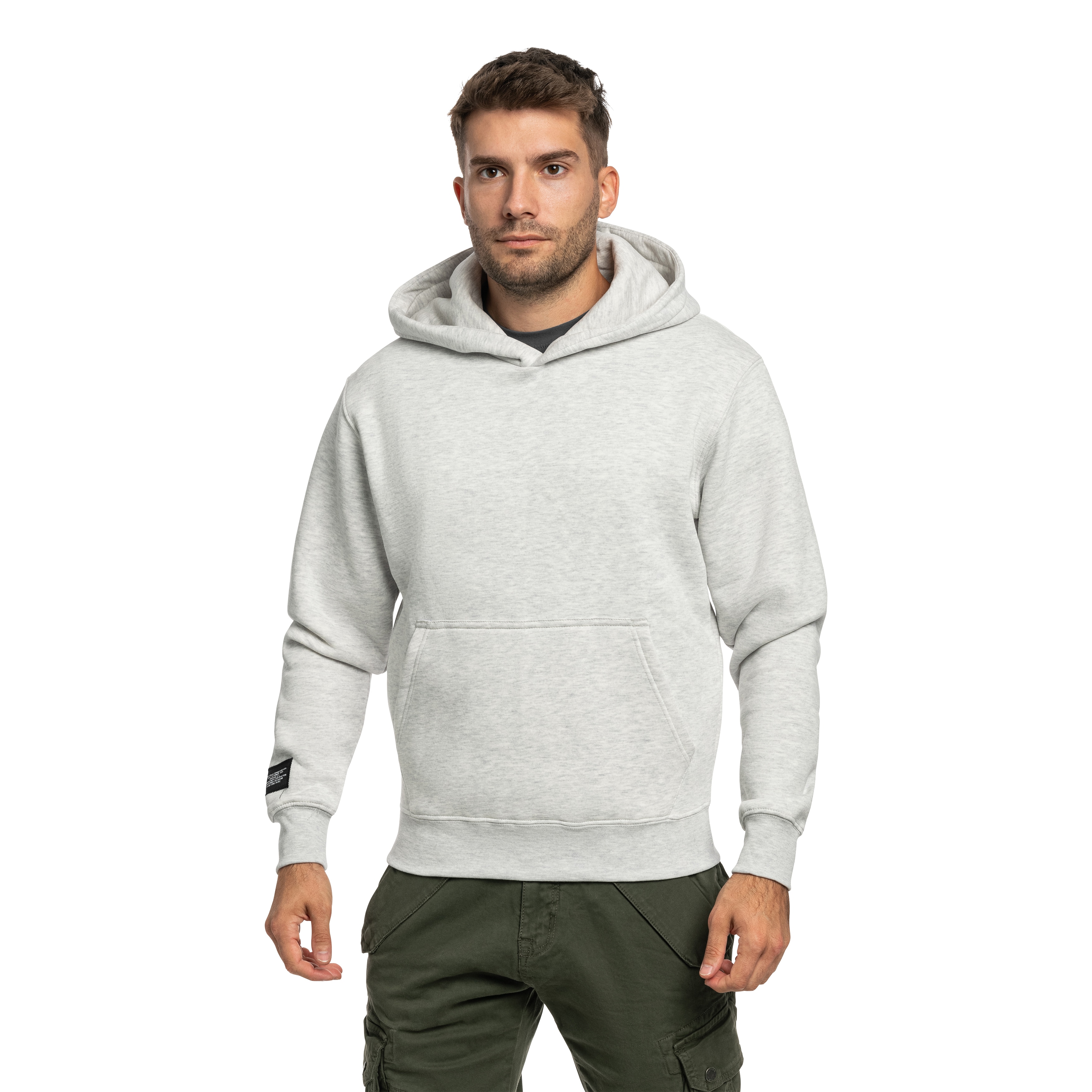 Alpha Industries Label Backprint Hoodie - Pastel Grey