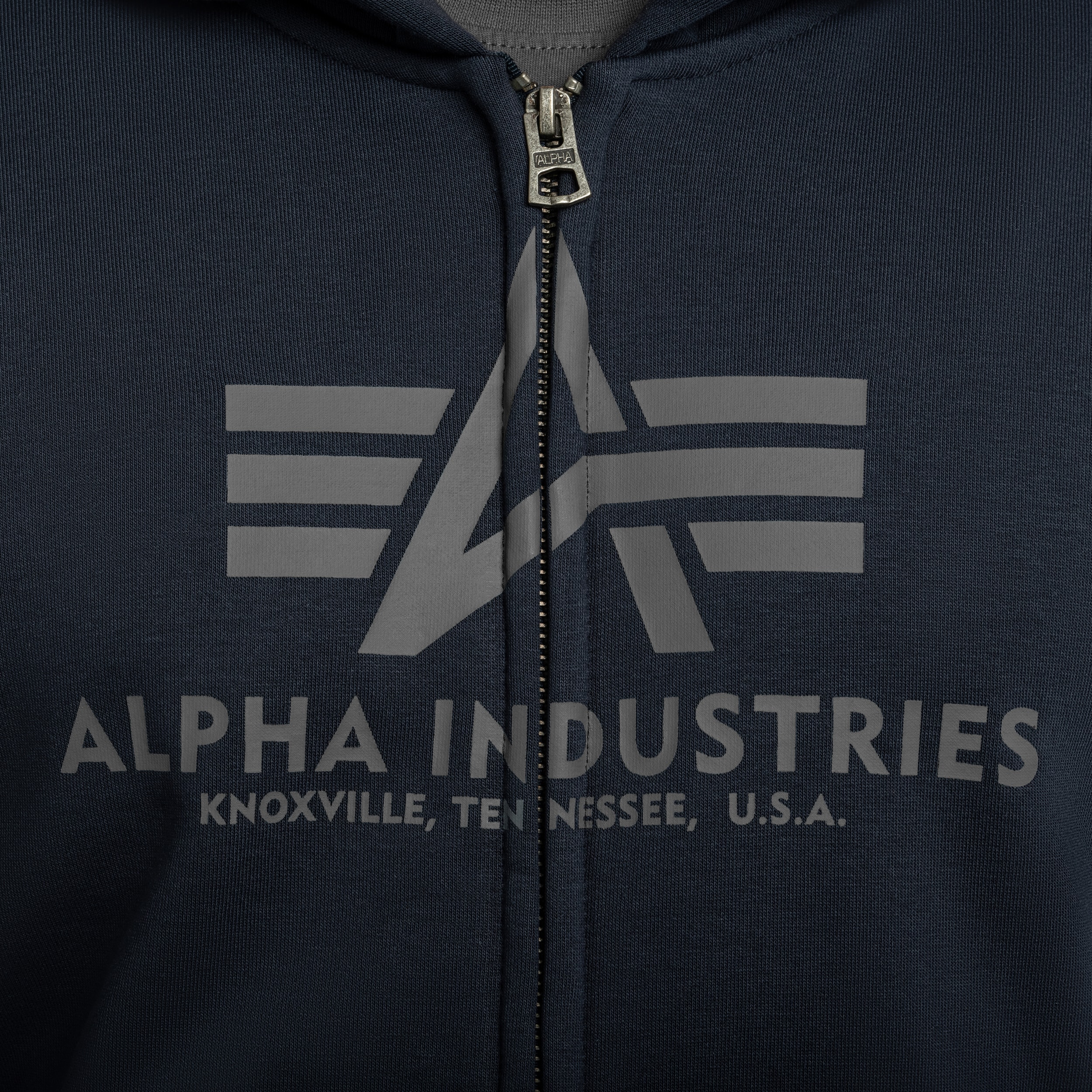 Alpha Industries Basic Zip Hoody Sweatshirt - Rep Blue