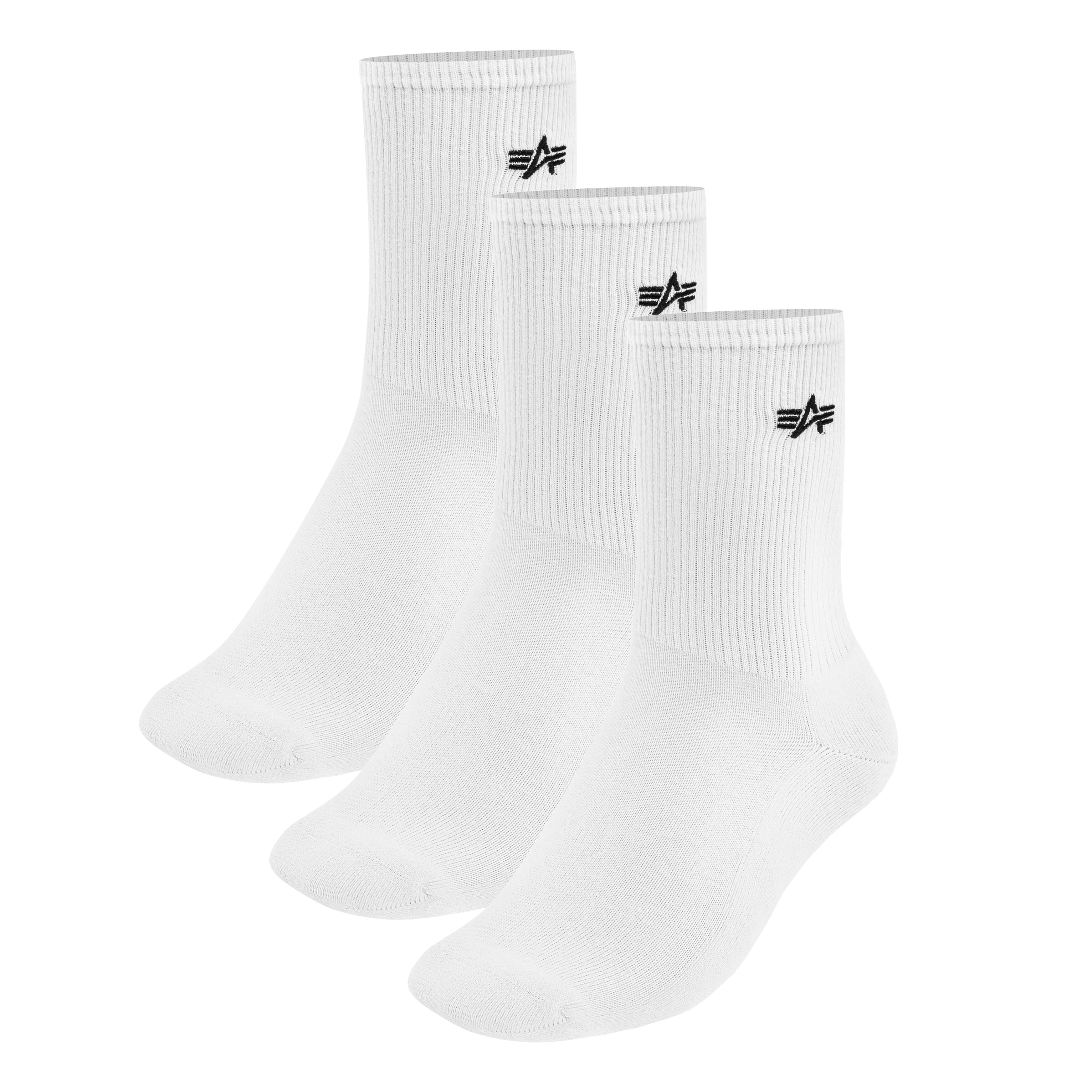 Alpha Industries Basic Socks White - 3 pairs