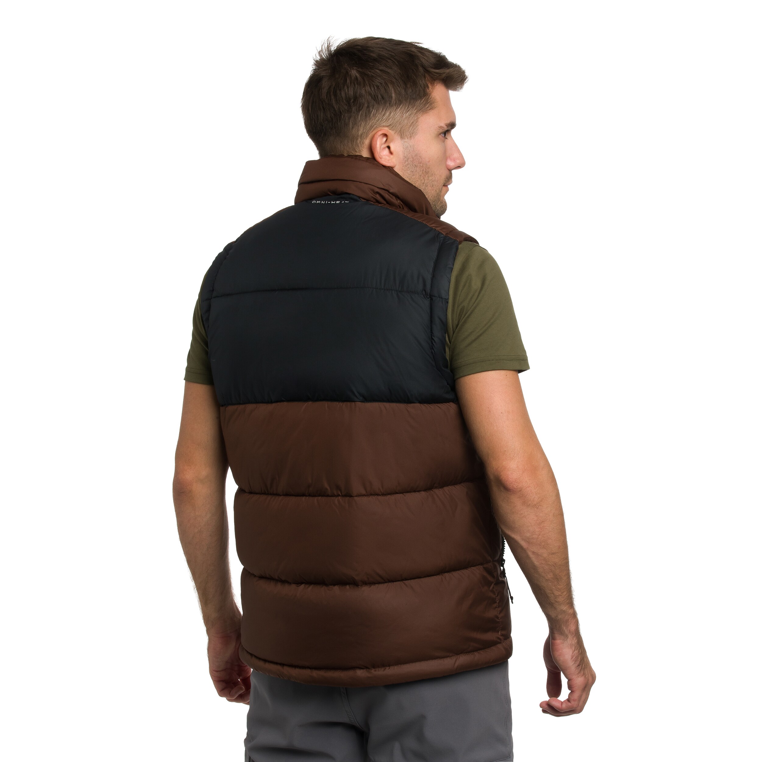 Columbia Pike Lake II Puffer Vest - Tobacco/Black