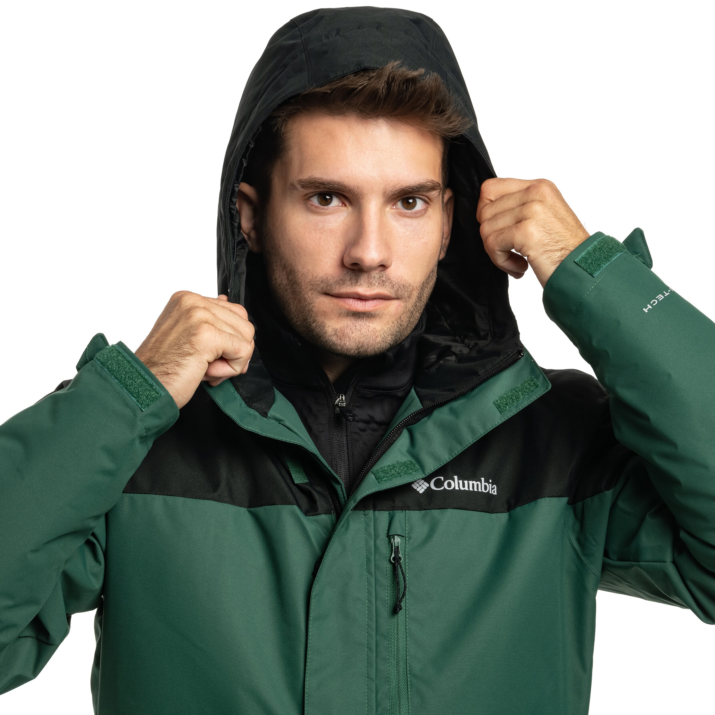Columbia Hikebound II Insulated Waterproof Jacket - Rain Forest/Black
