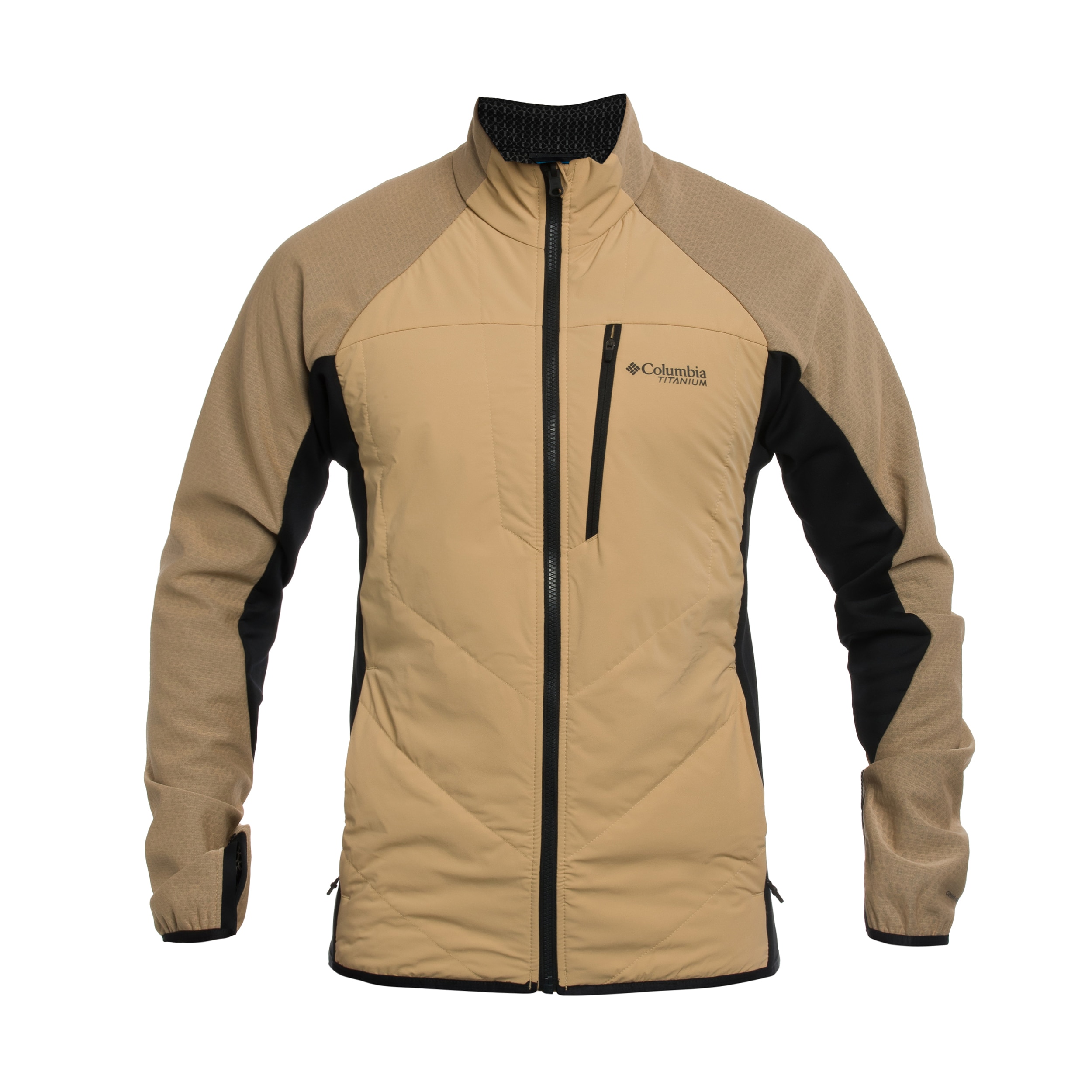 Columbia Arctic Crest Hybrid Technical Fleece Jacket - Canoe/Black