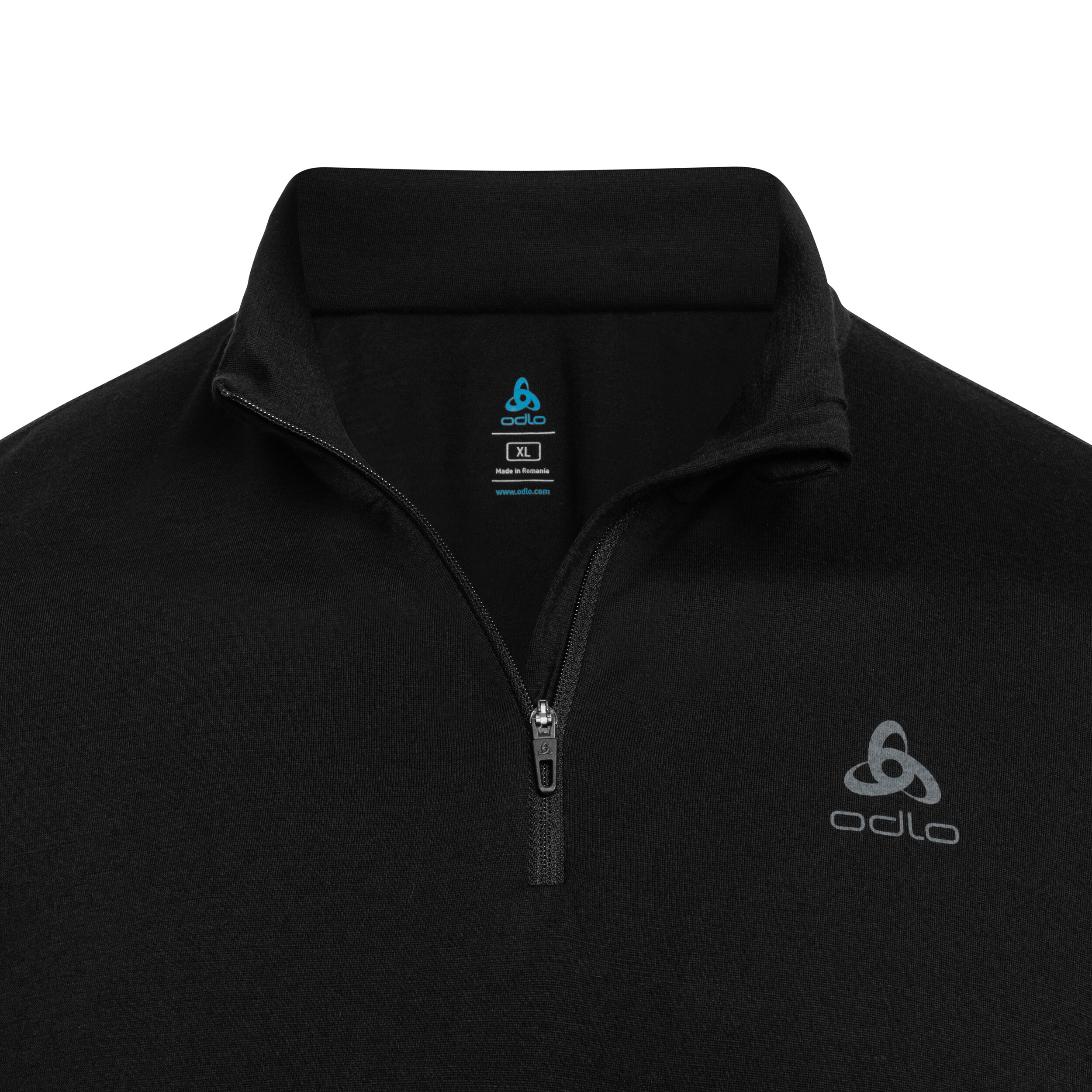 Odlo Merino 200 Base Layer Half-Zip Thermal Shirt - Black