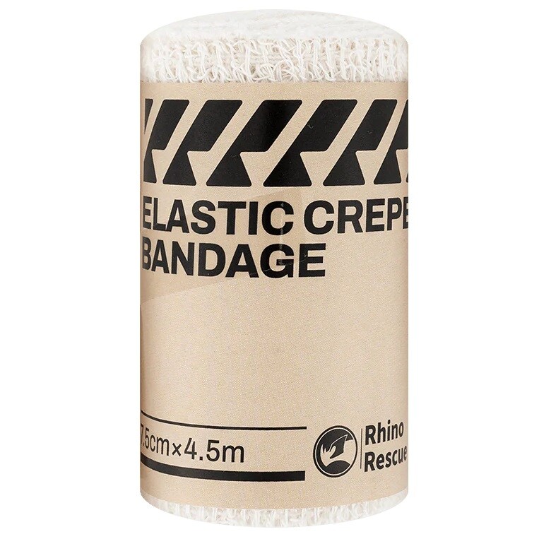 Rhino Rescue Elastic Crepe Bandage 7.5 cm x 4.5 m - 3 pcs.