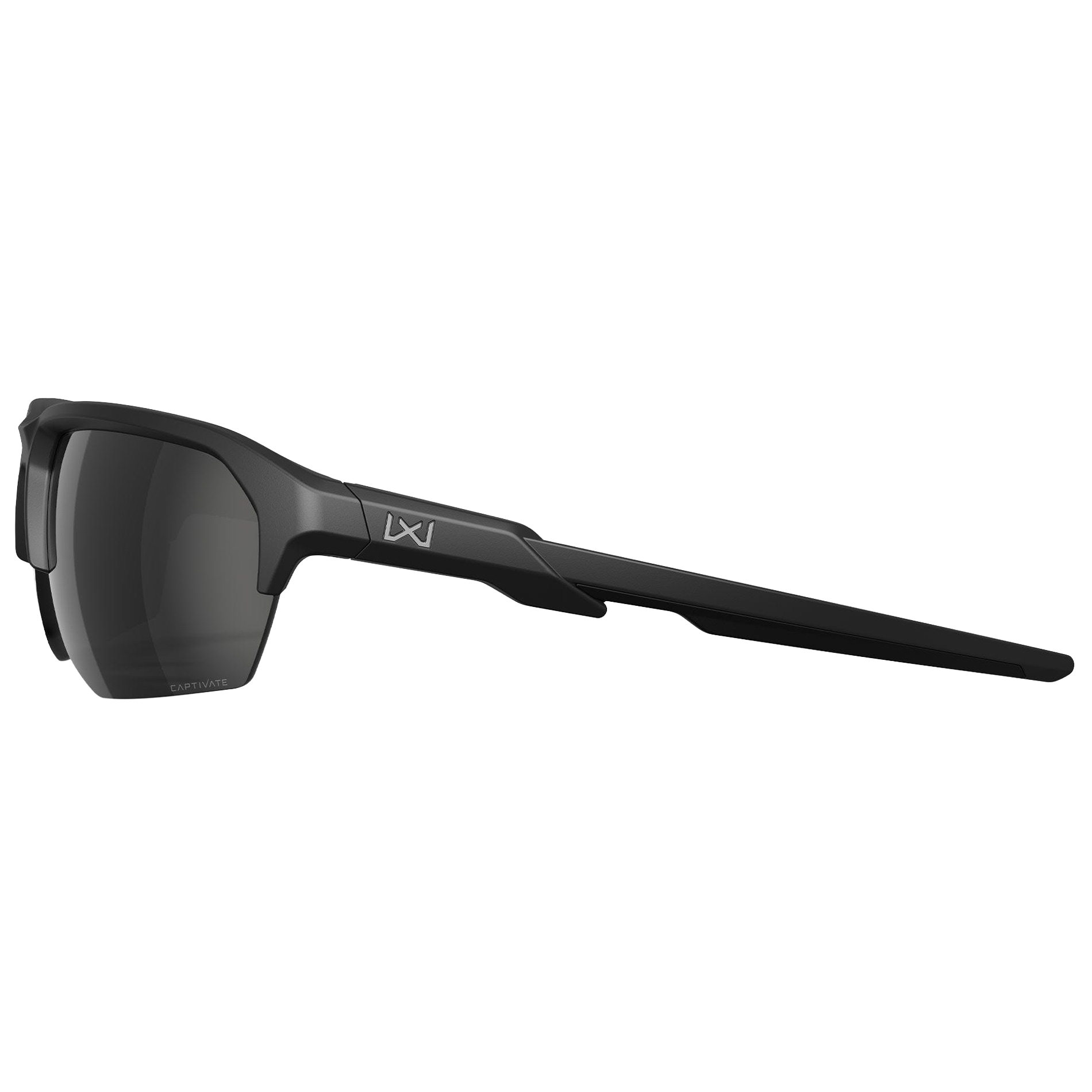 Wiley X WX JAKL Glasses - Captivate Polarized Black Mirror/Matte Black